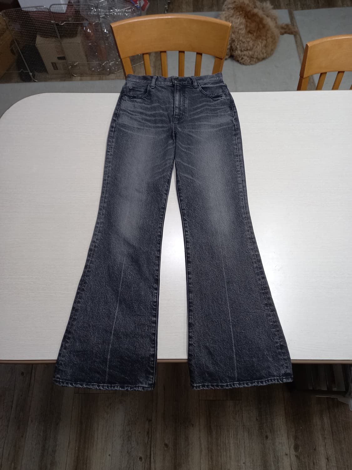 27 MOUSSY Jap 하이웨이스트 워싱 스판 부츠컷 27-612 상품이미지1