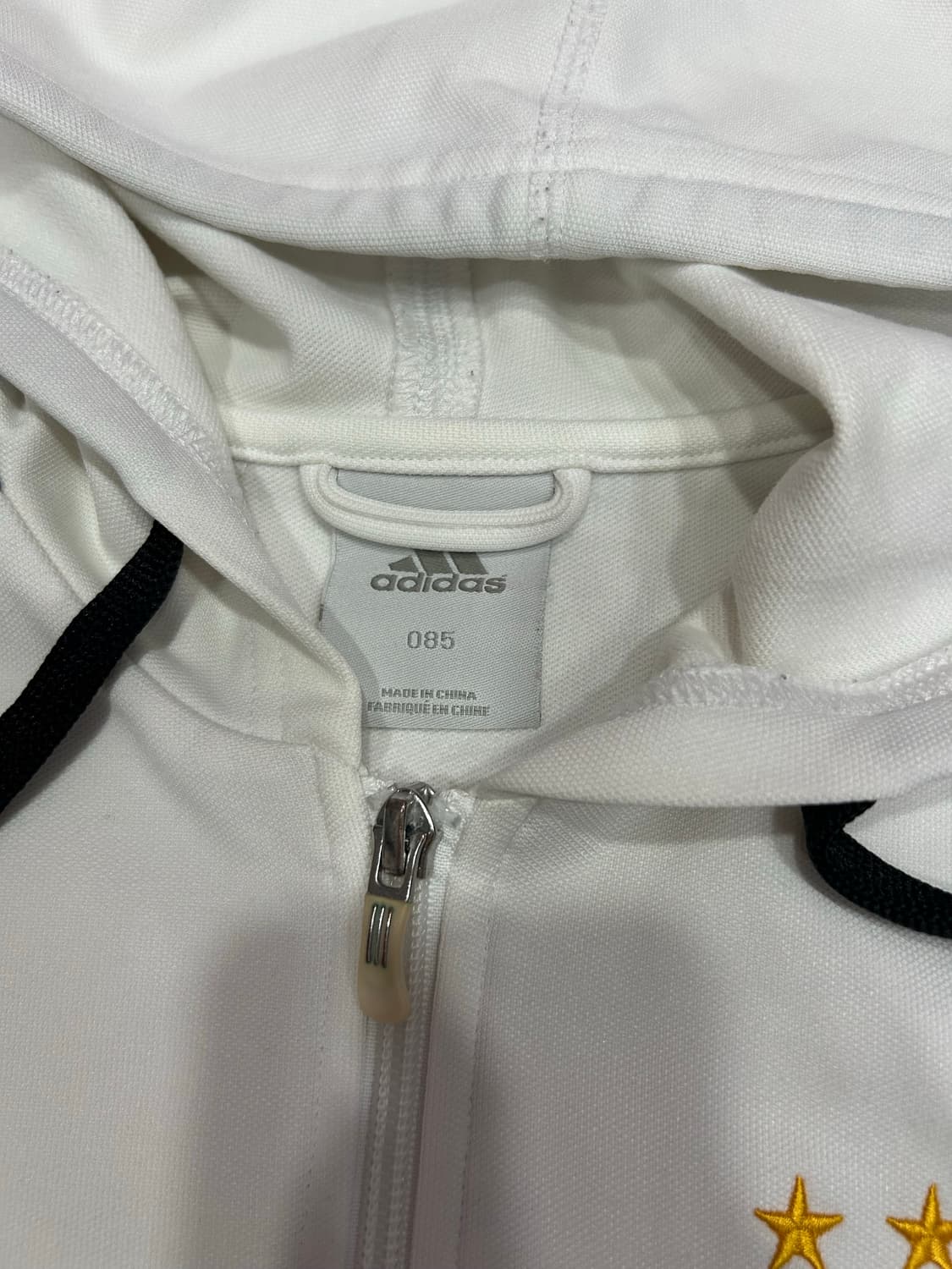 아디다스 독일 화이트 흰검 후드집업 져지 상품이미지5
