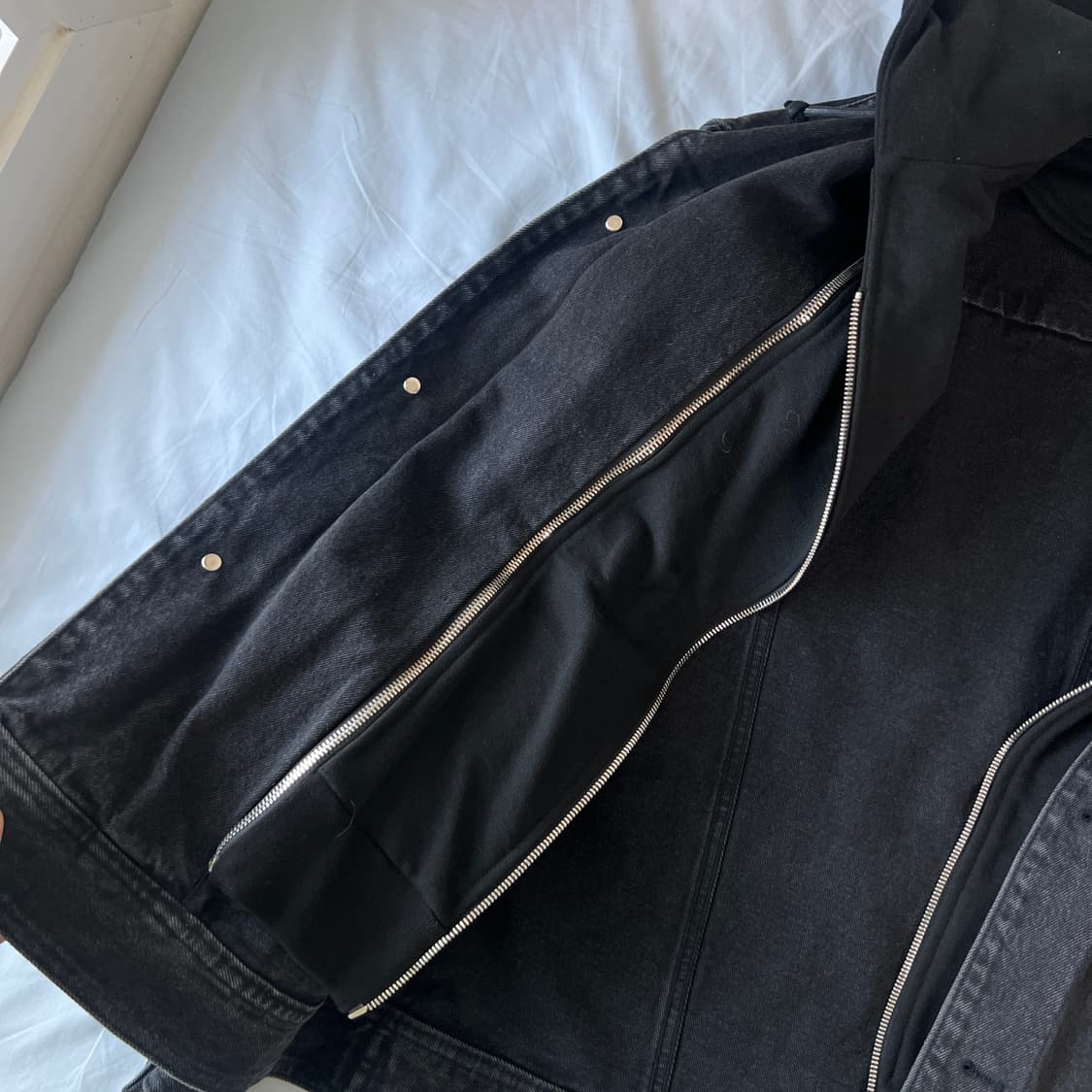 D answer 디앤써 후드 트러커 블랙 자켓 상품이미지3