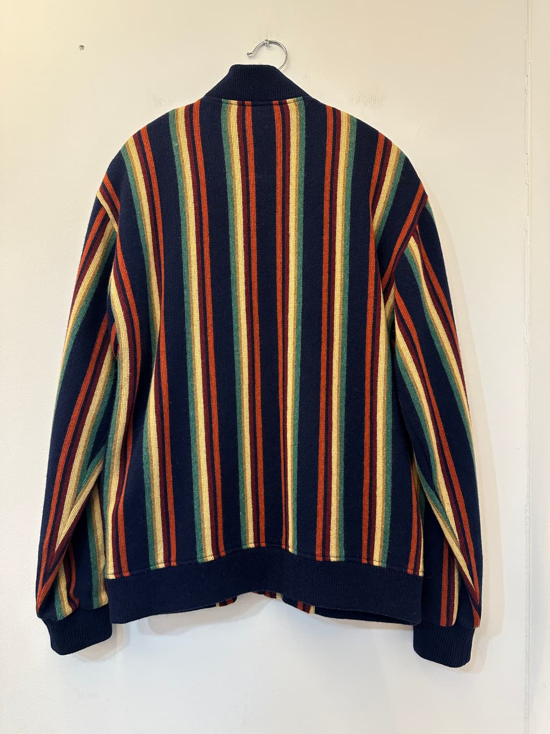 L) 맥그리거 빈티지 세로 스트라이프 니트 집업 상품이미지2