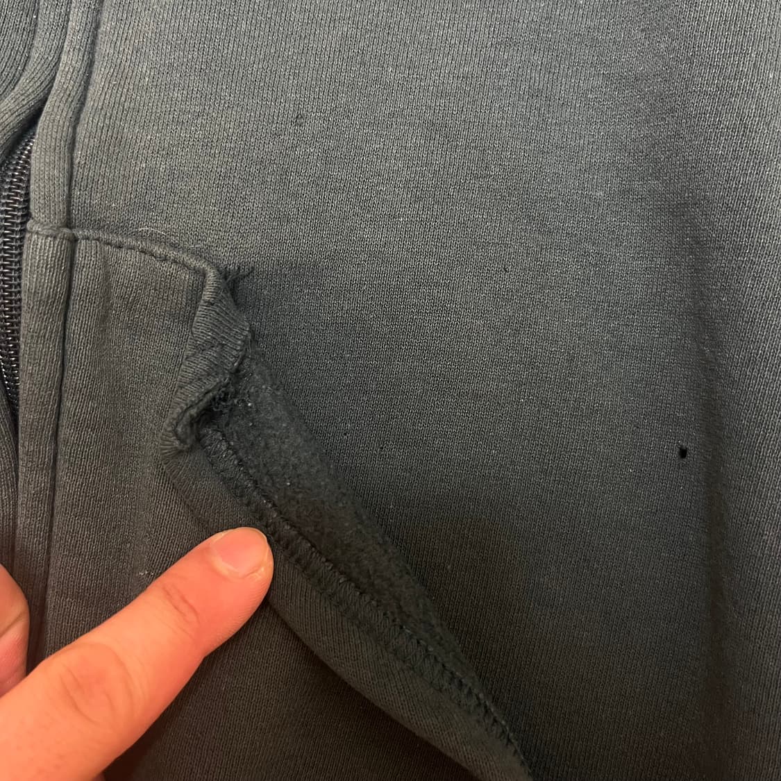 [XL] 00s USA 빈티지 러셀 후드집업 포레스트 그린 상품이미지7
