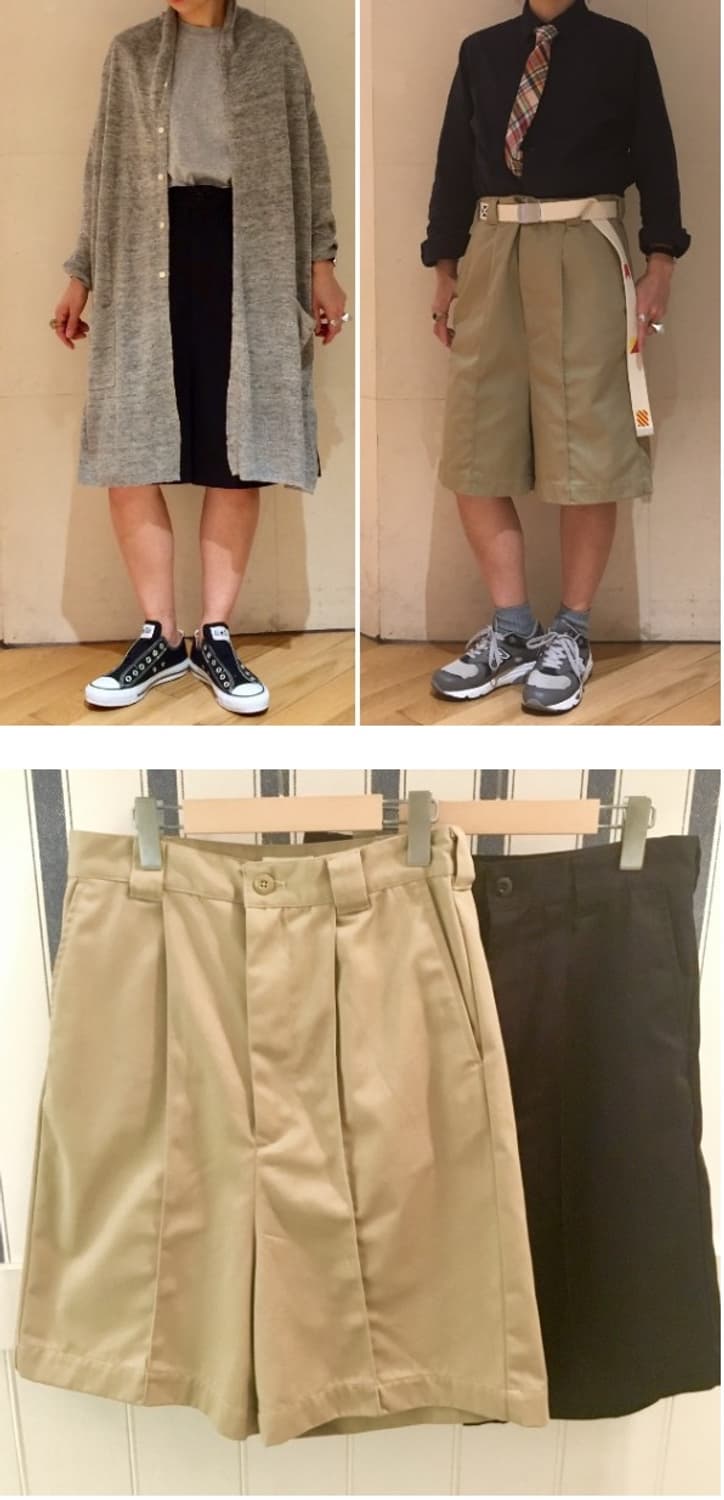 BEAMS BOY Highwaist Twill Wide Shorts  상품이미지8