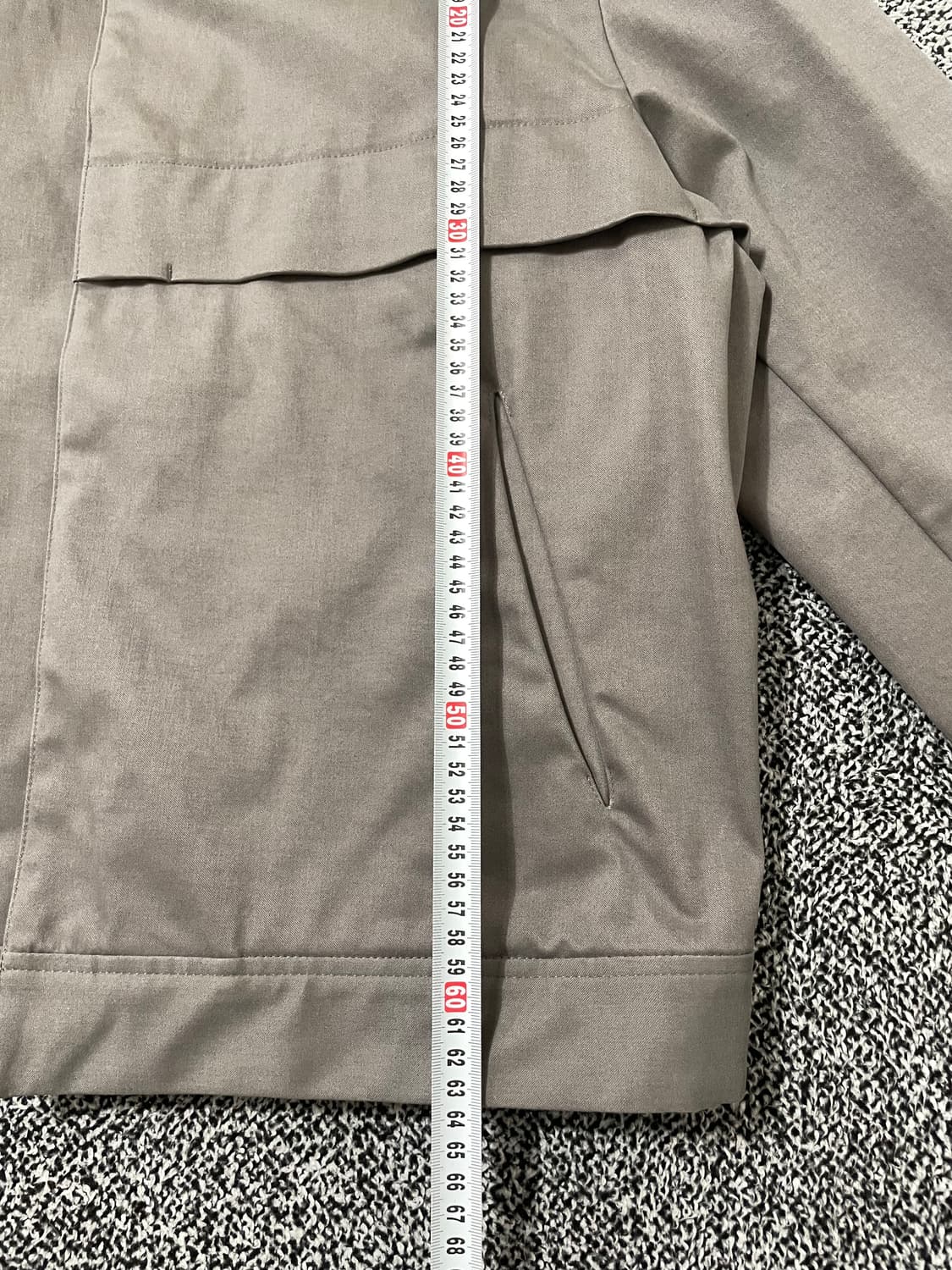 빈티지9. 비이커 Beaker 포켓 디테일 면 자켓 그레이 상품이미지3