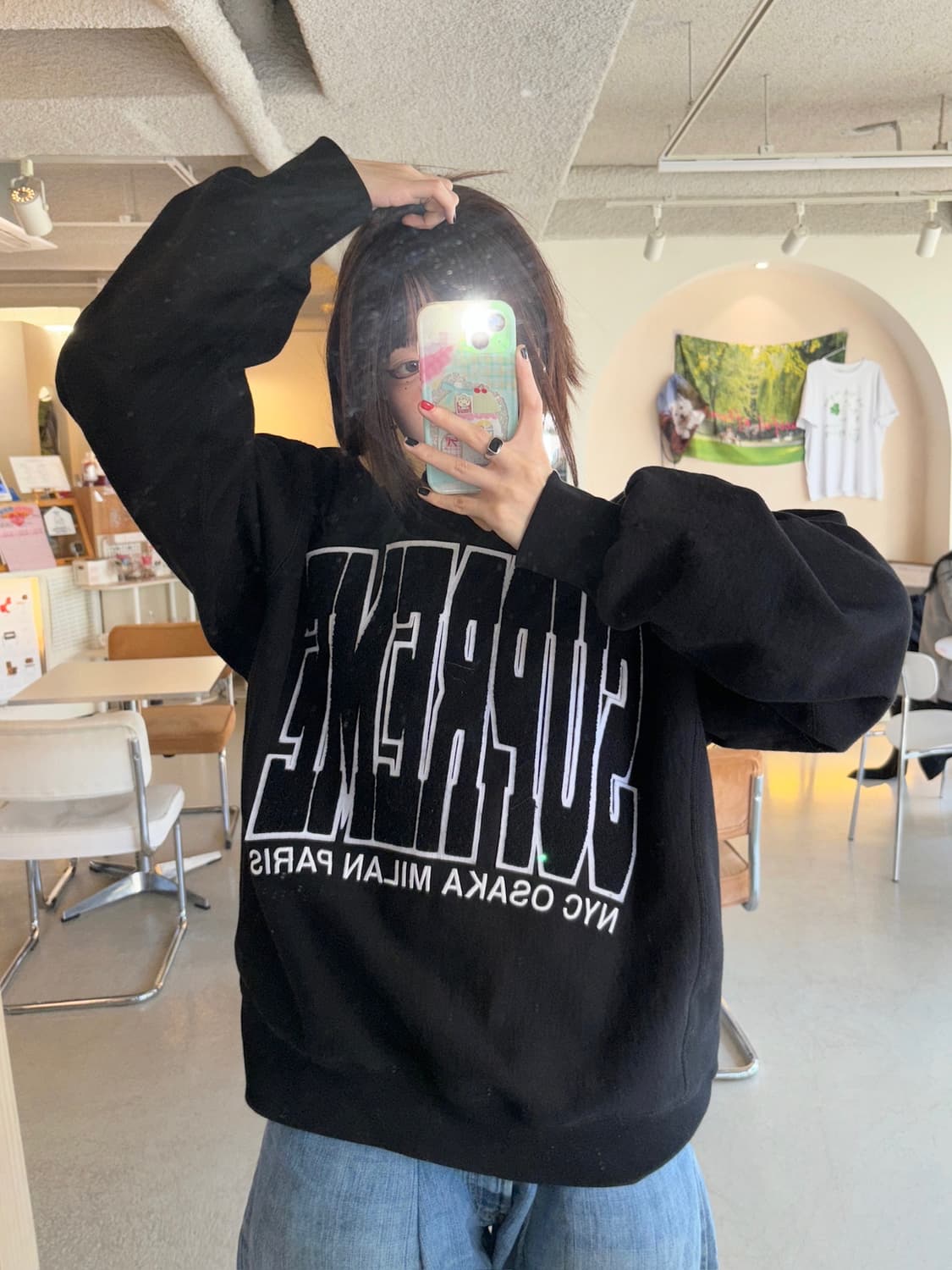 SUPREME 시티스 아크 크루넥 블랙 맨투맨 스웻셔츠  상품이미지7