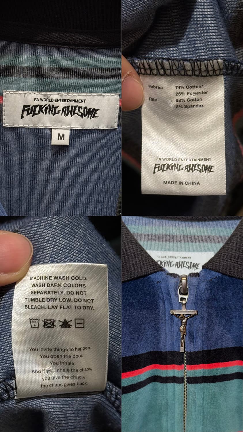 퍼킹어썸 벨루어 하프집업 상품이미지10