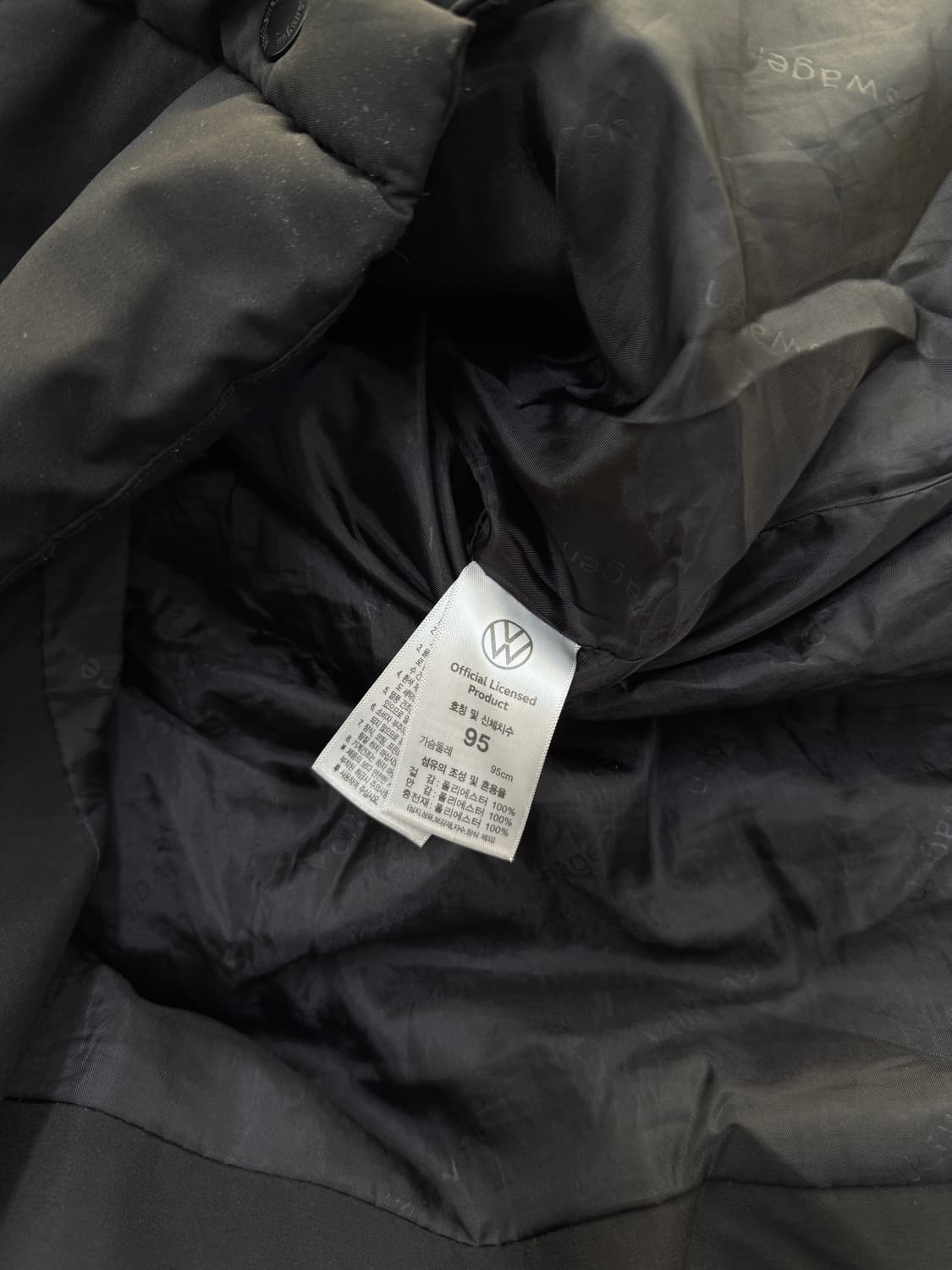폭스바겐 블랙 롱패딩 상품이미지7