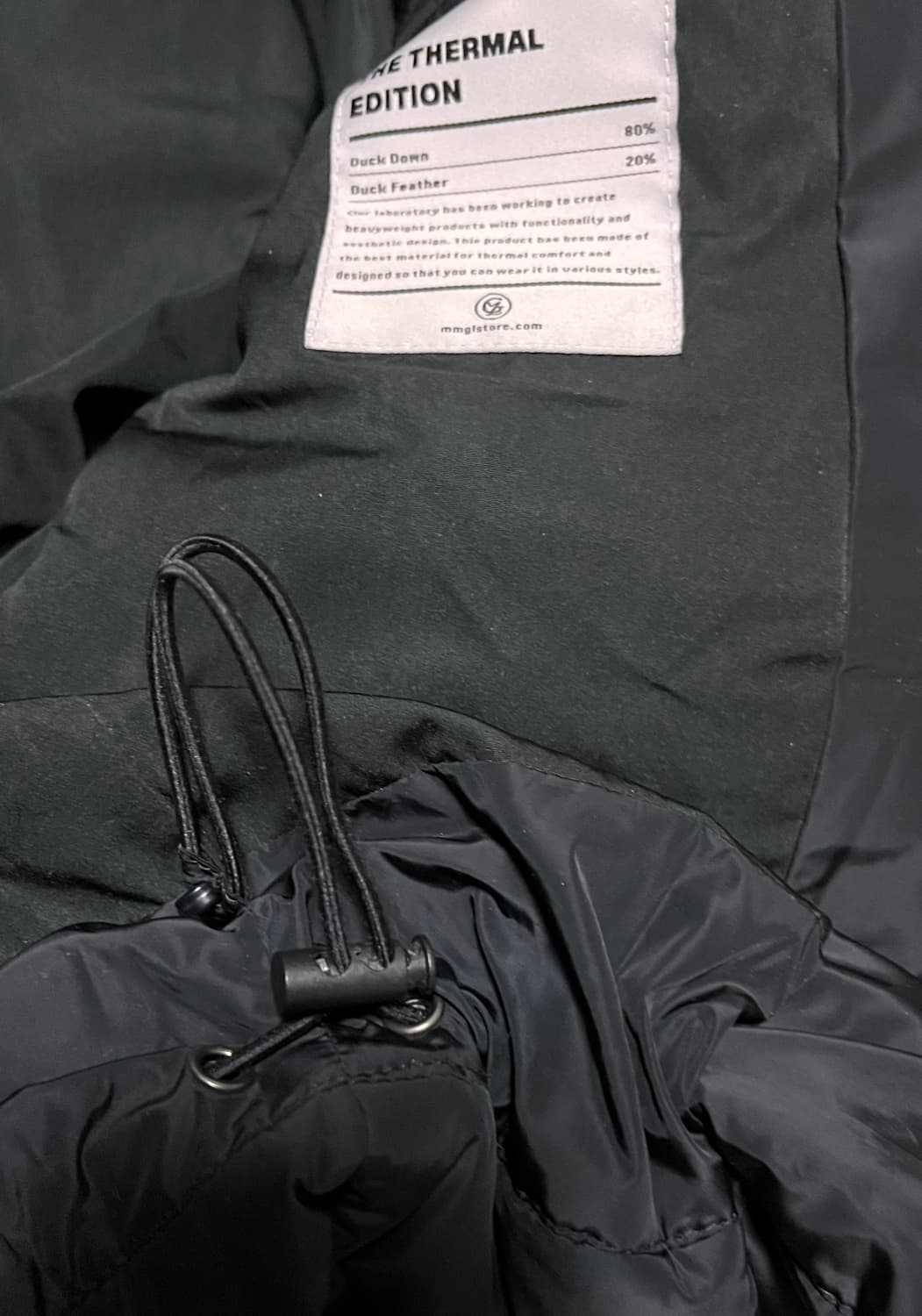 MMGL 덕다운 패딩 블랙 상품이미지4