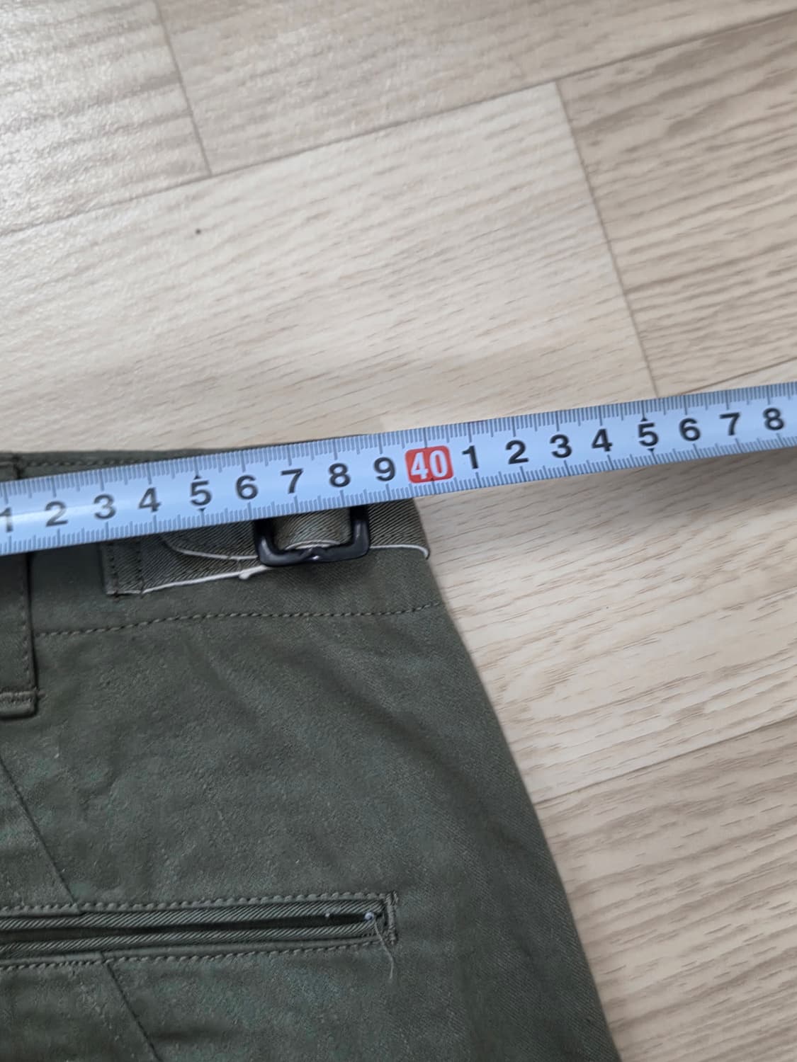 치노 팬츠 올리브색 상품이미지4