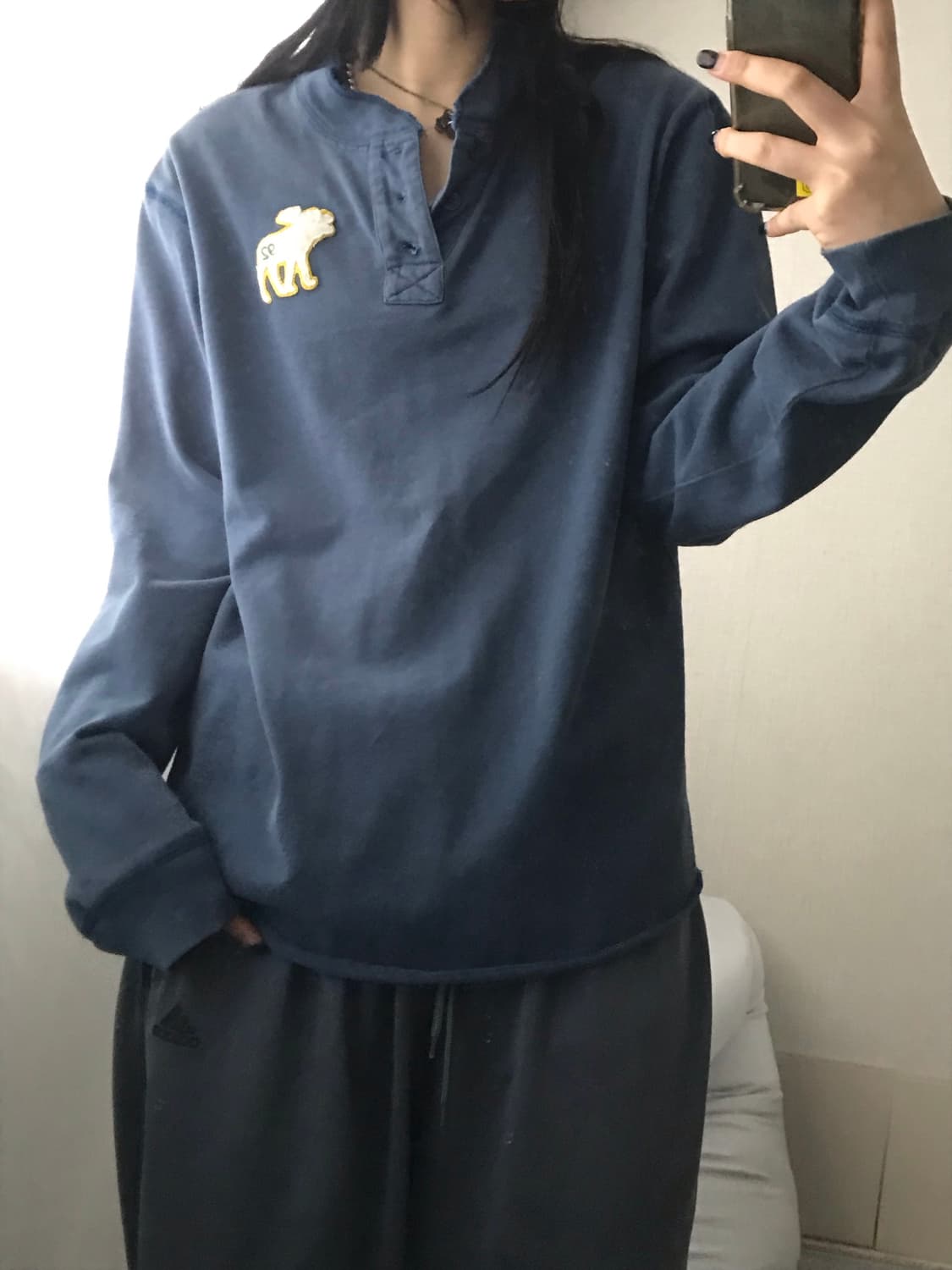 아베크롬비 네이비 버튼 롱슬리브 상품이미지4