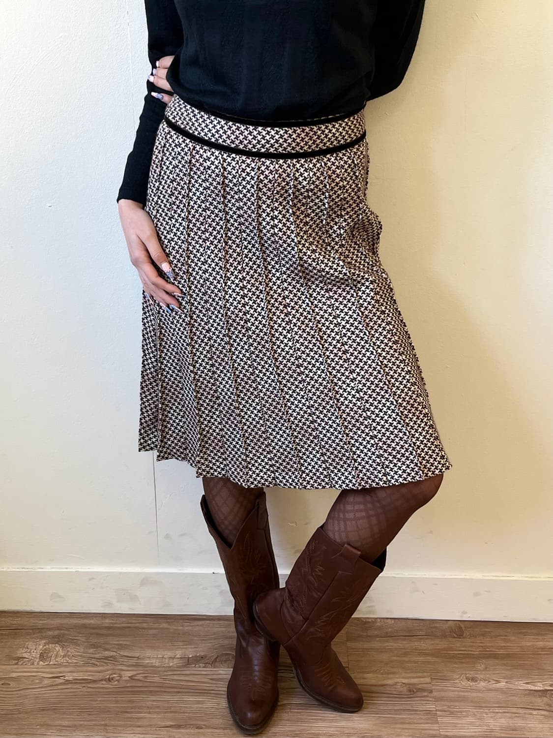 Vingt-trois 트위드 스커트 상품이미지5