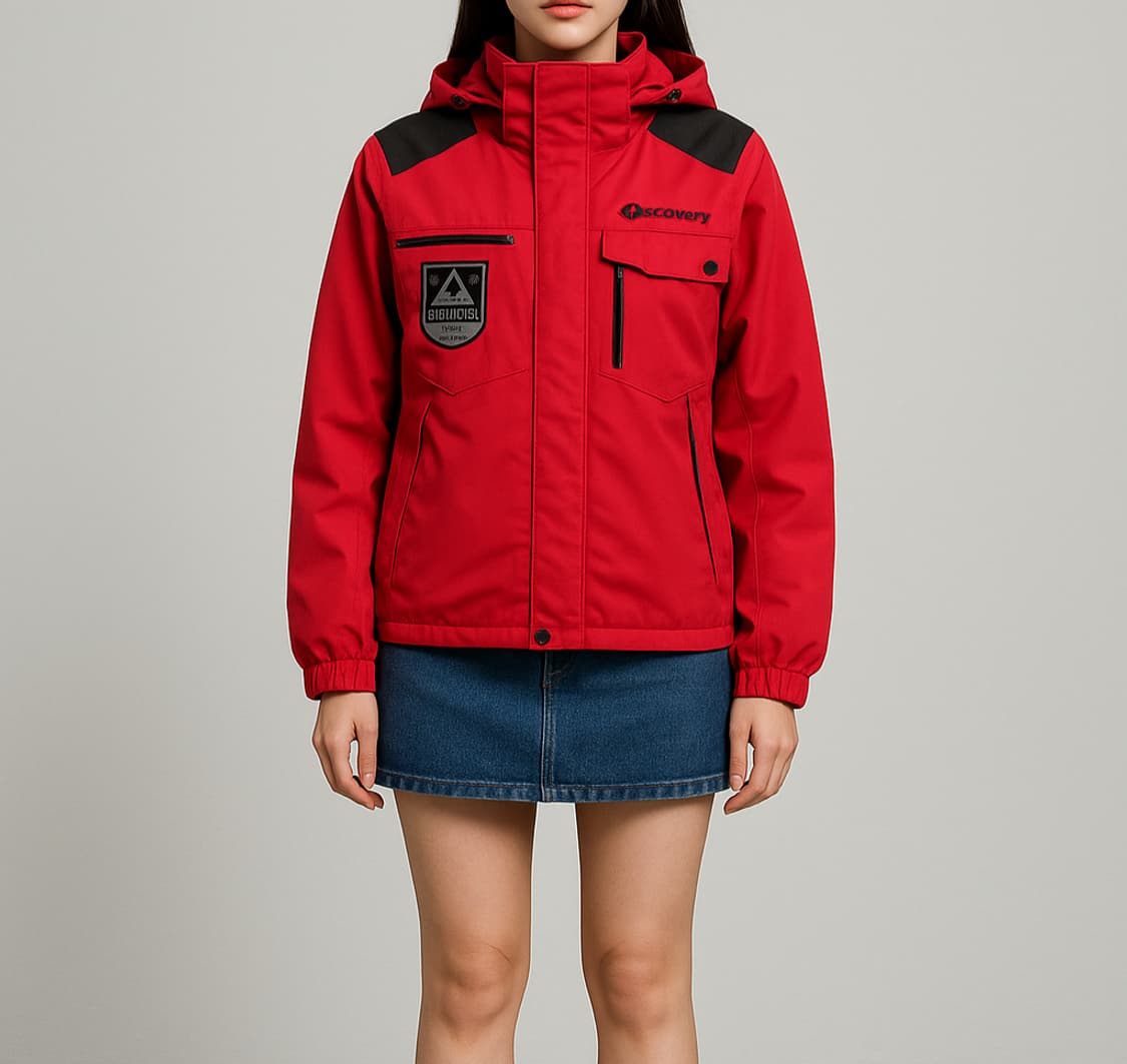 디스커버리 익스페디션 레드 폴리 점퍼 재킷_95 상품이미지1