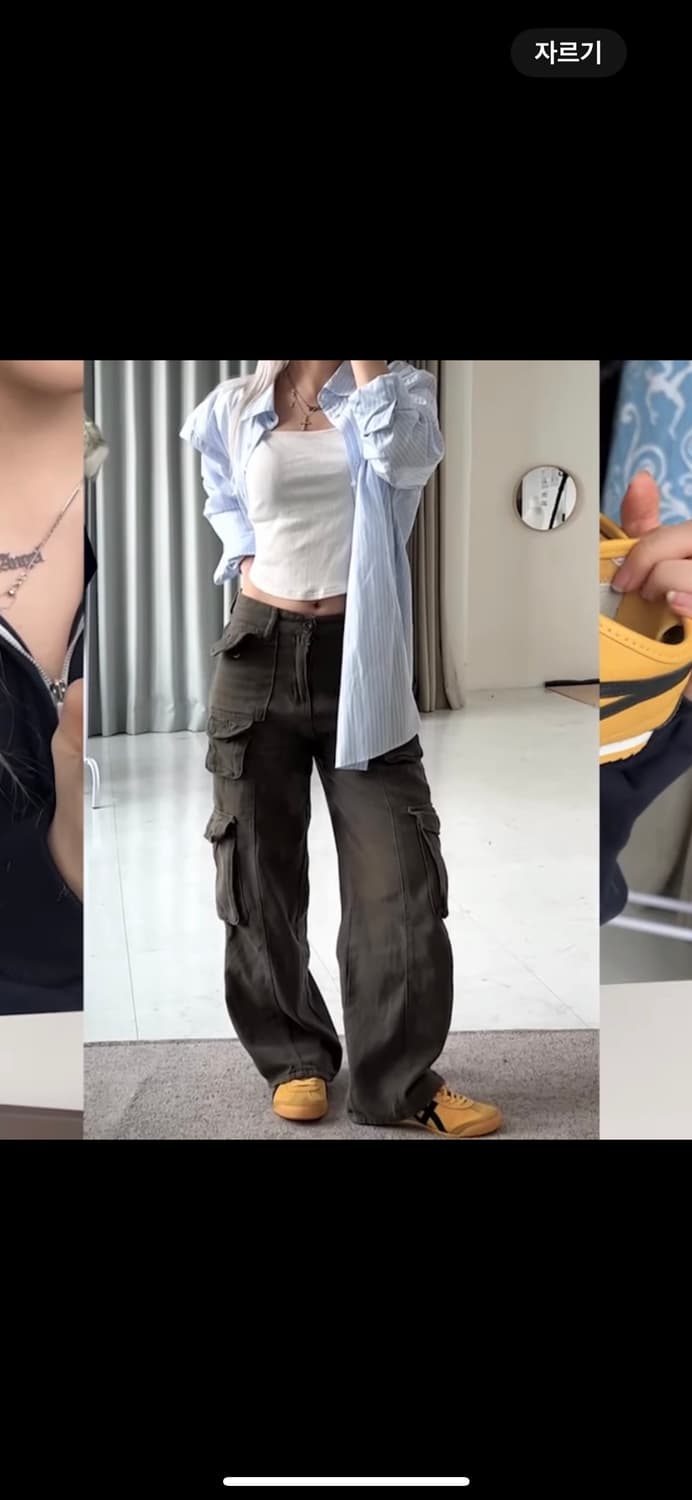 카키 카고팬츠 상품이미지1