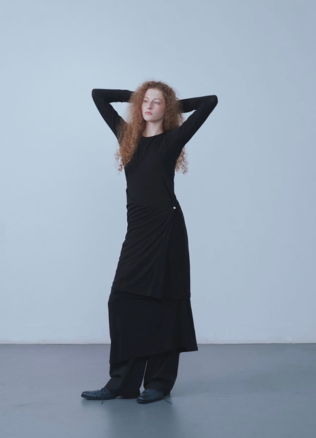 리포스 repos 랩 드레스 / 블랙 상품이미지1