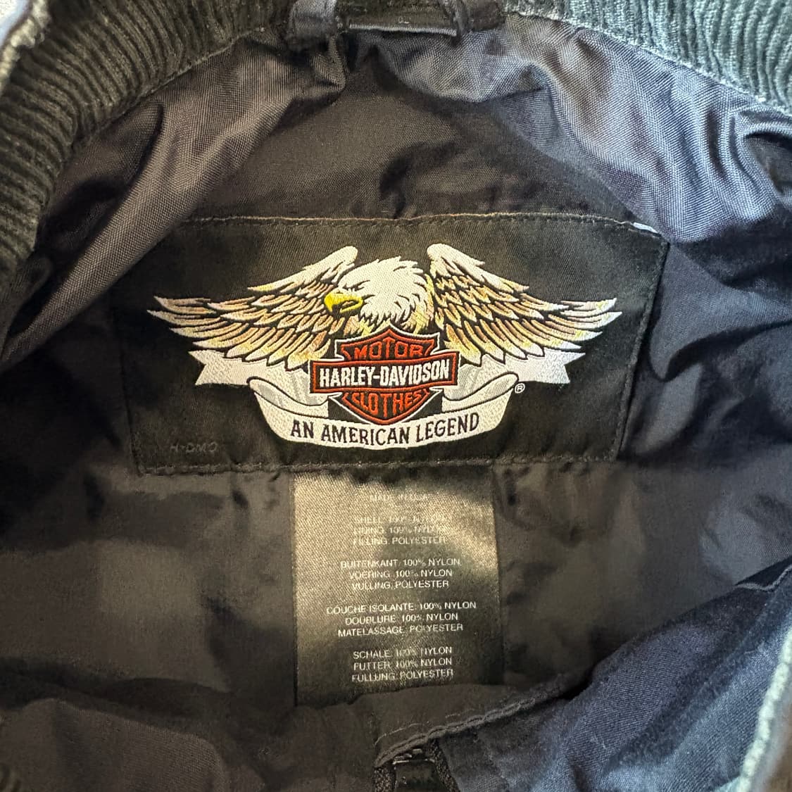 할리데이비슨 블랙 나일론 자켓  상품이미지6