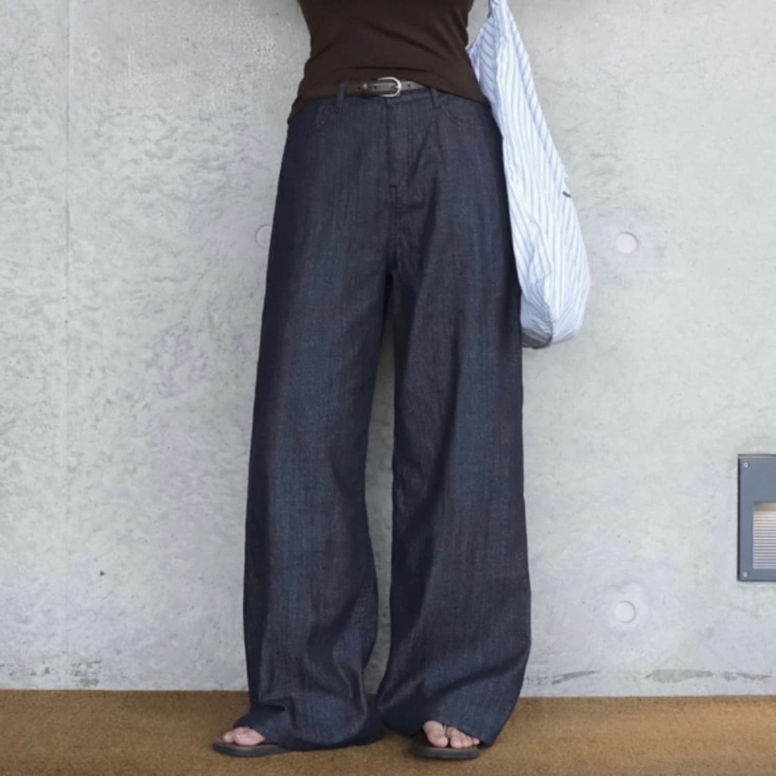 베이델리 생지 와이드 데님 m 상품이미지1