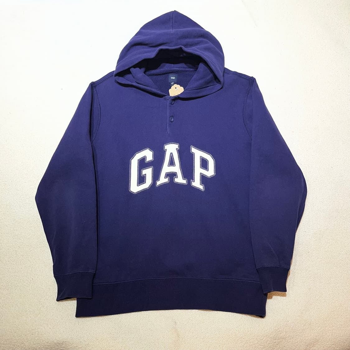 100 GAP 갭 빈티지 빅로고 버튼 후드티 상품이미지1