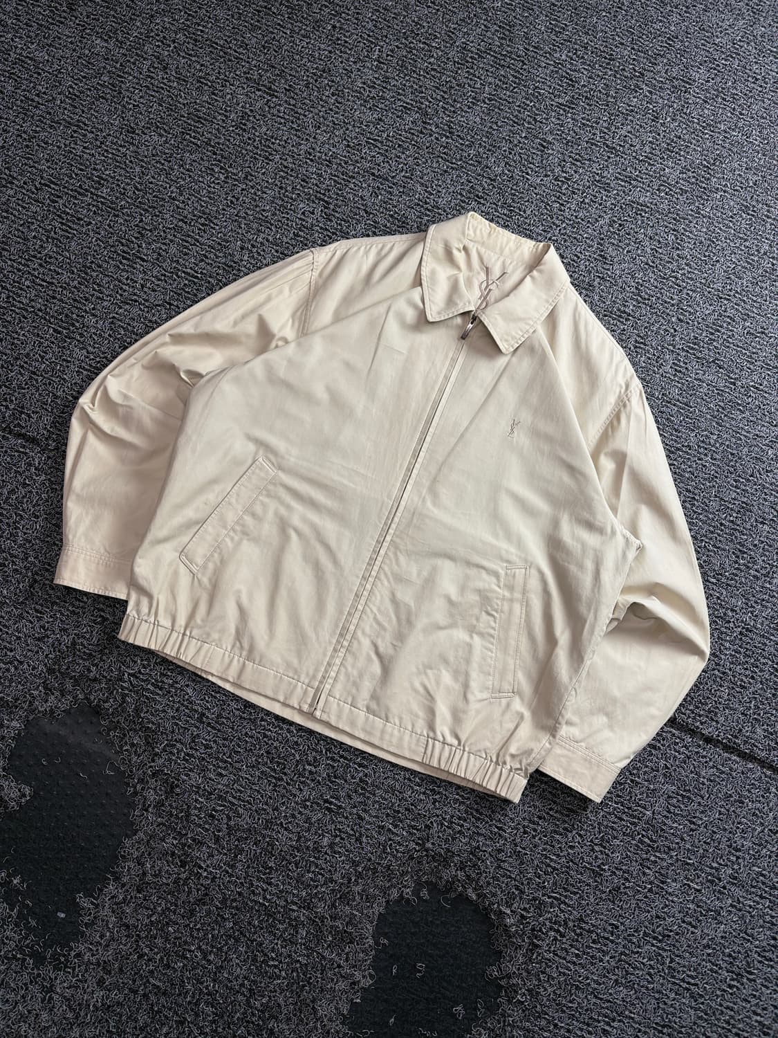 90s YSL 입생로랑 아카이브 미니멀 블루종 자켓 4365 상품이미지1