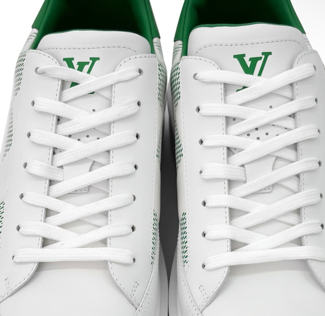 [9] 루이비통 남성 비버리 힐스 다미에 트레이너 스니커즈 화이트 그린 상품이미지8