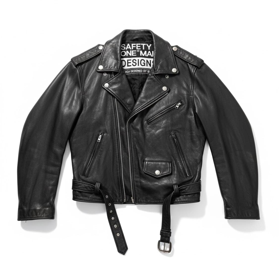 SAFETYZ 소가죽 빈티지 라이더 자켓 상품이미지1