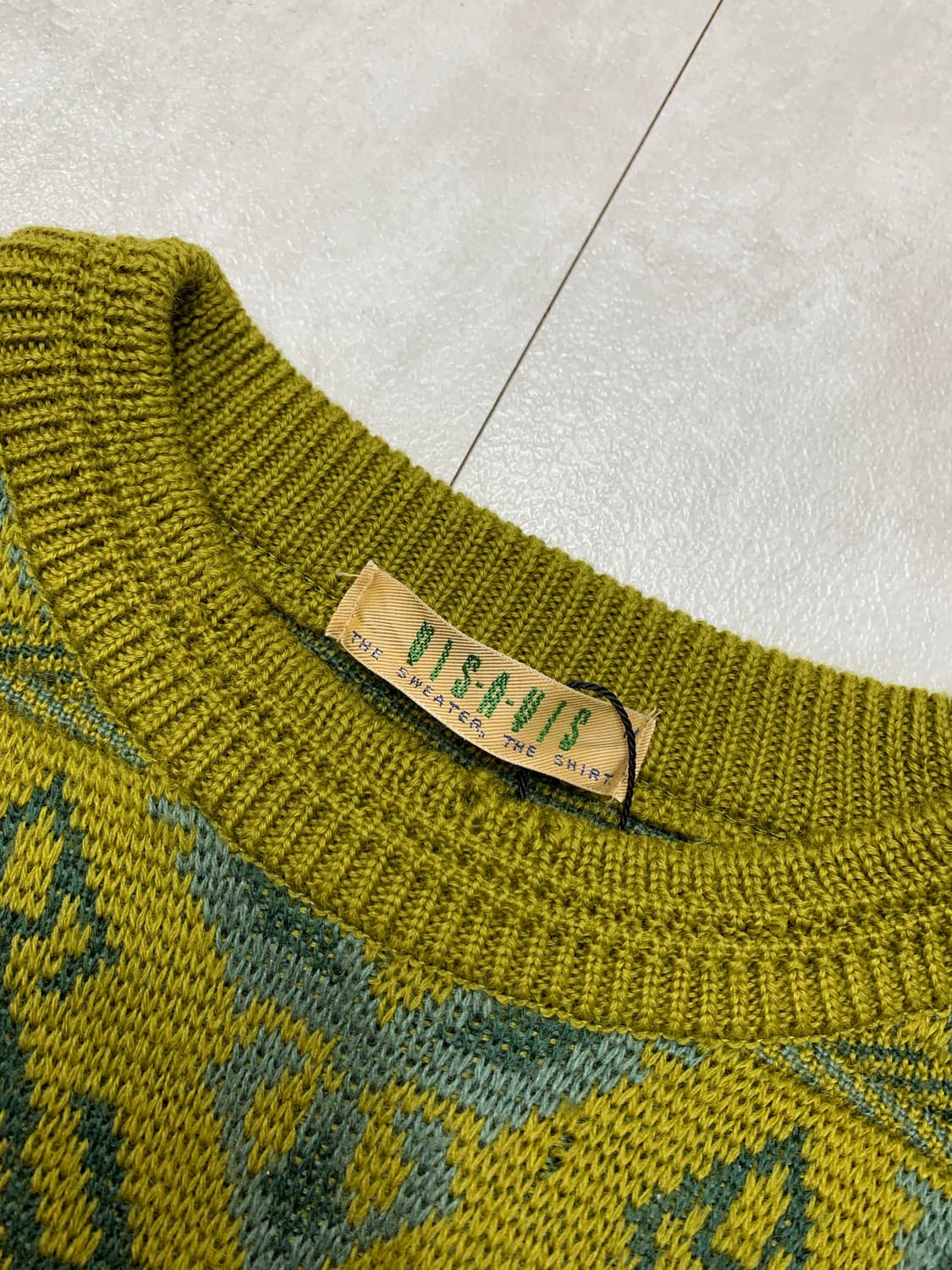 Visavis 카키 패턴 니트 #226 상품이미지3