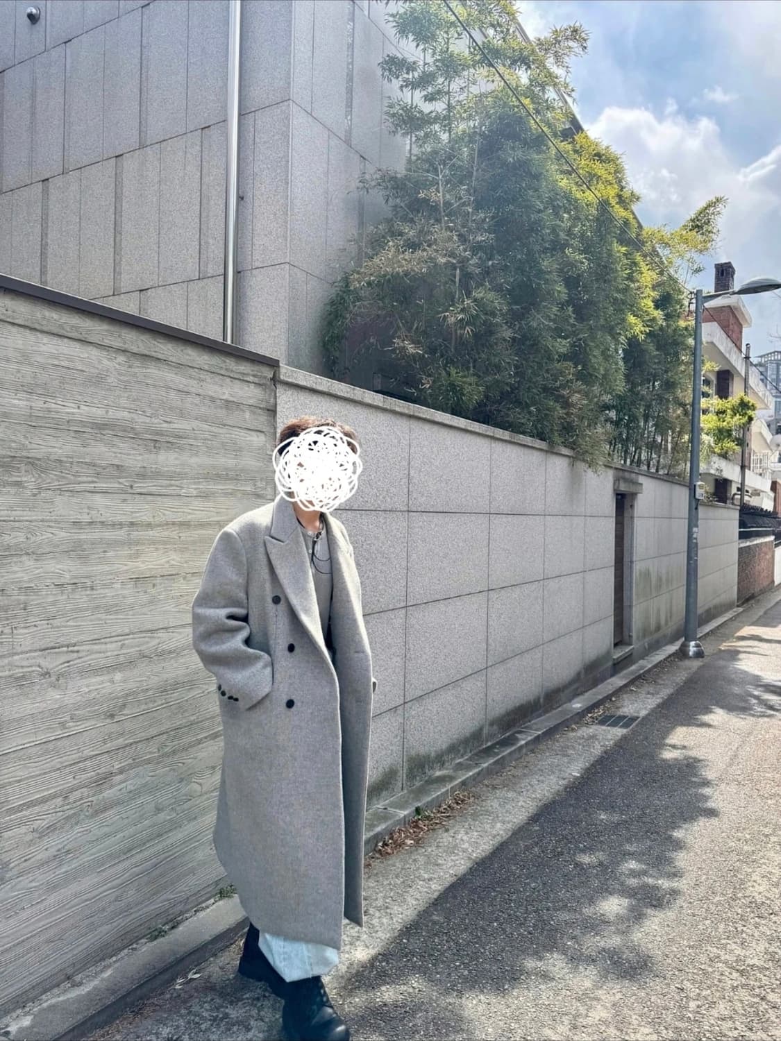 STU Dart Pocket Double Coat Grey 더블코트 상품이미지2