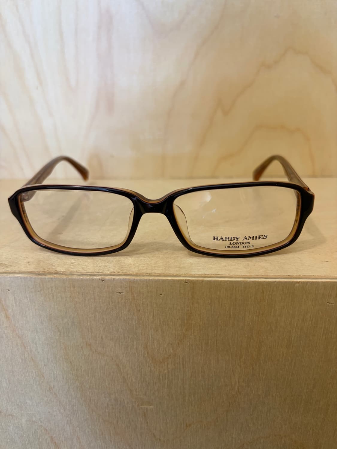 하디 에이미스 (HARDY AMIES) 브라운 뿔테 안경 상품이미지1