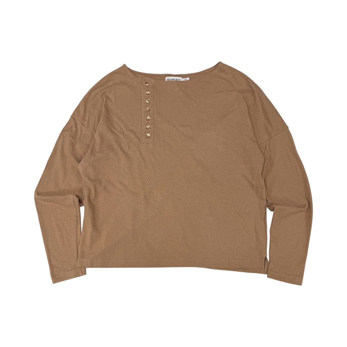 Beams Boy asymmetric button long sleeve 상품이미지1