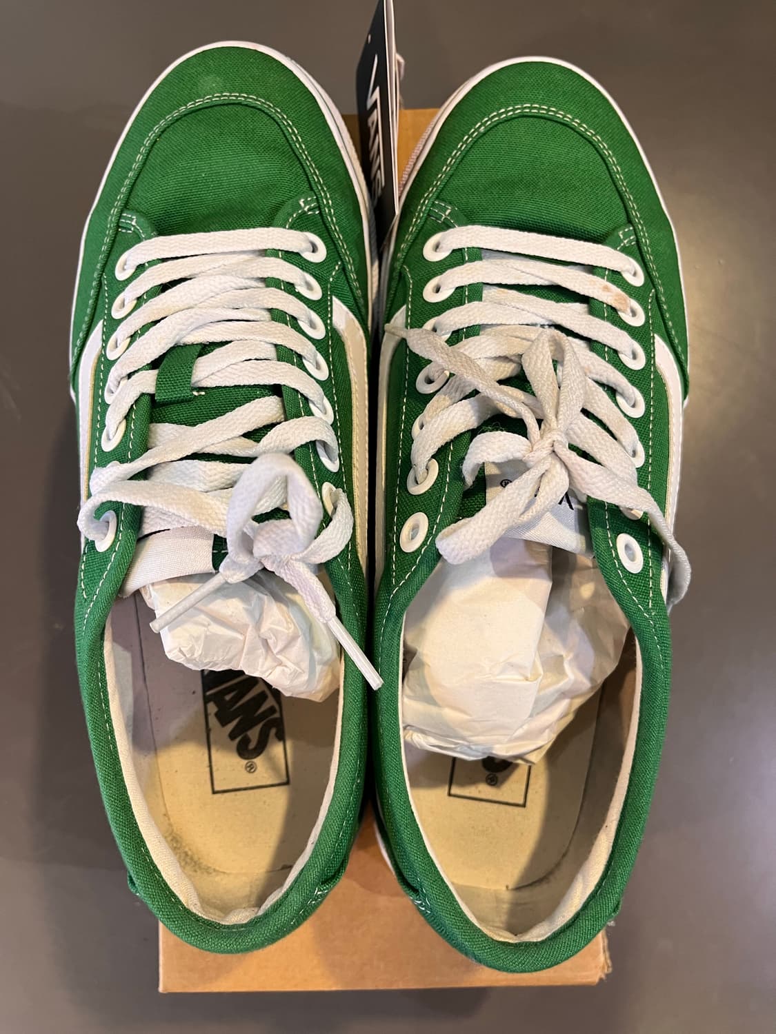 반스 올드스쿨 그린/화이트 캔버스 스니커즈 상품이미지8