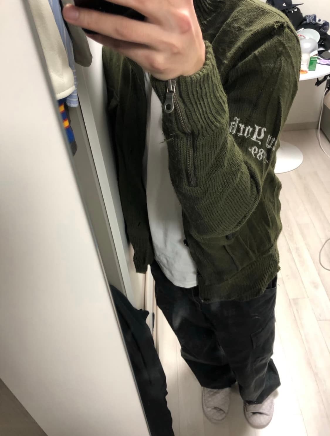 칼카니 니트집업 90s 상품이미지1