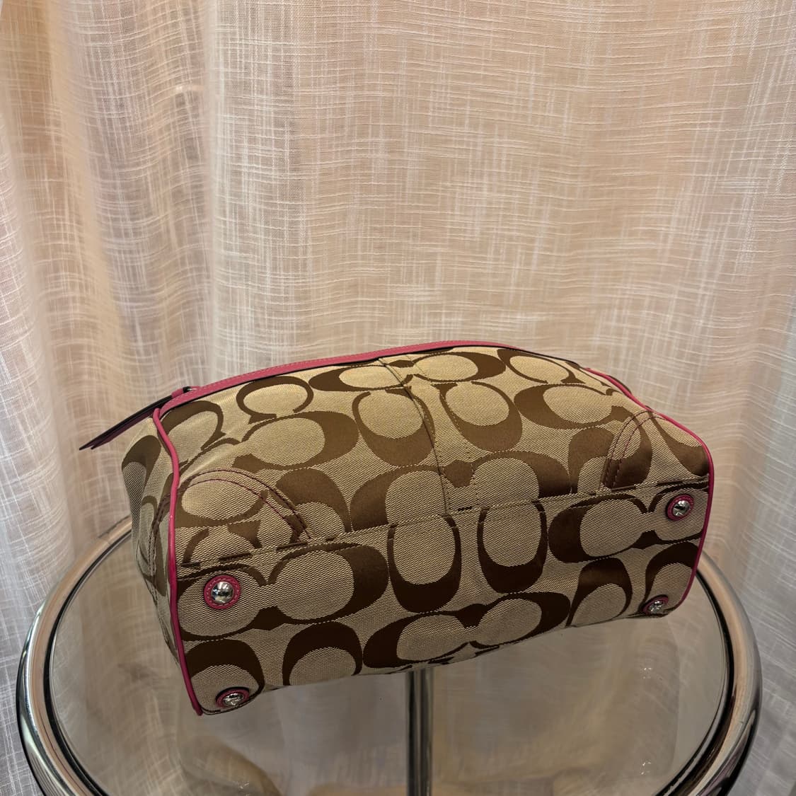 정품 코치 패브릭 토트 숄더백     상품이미지6