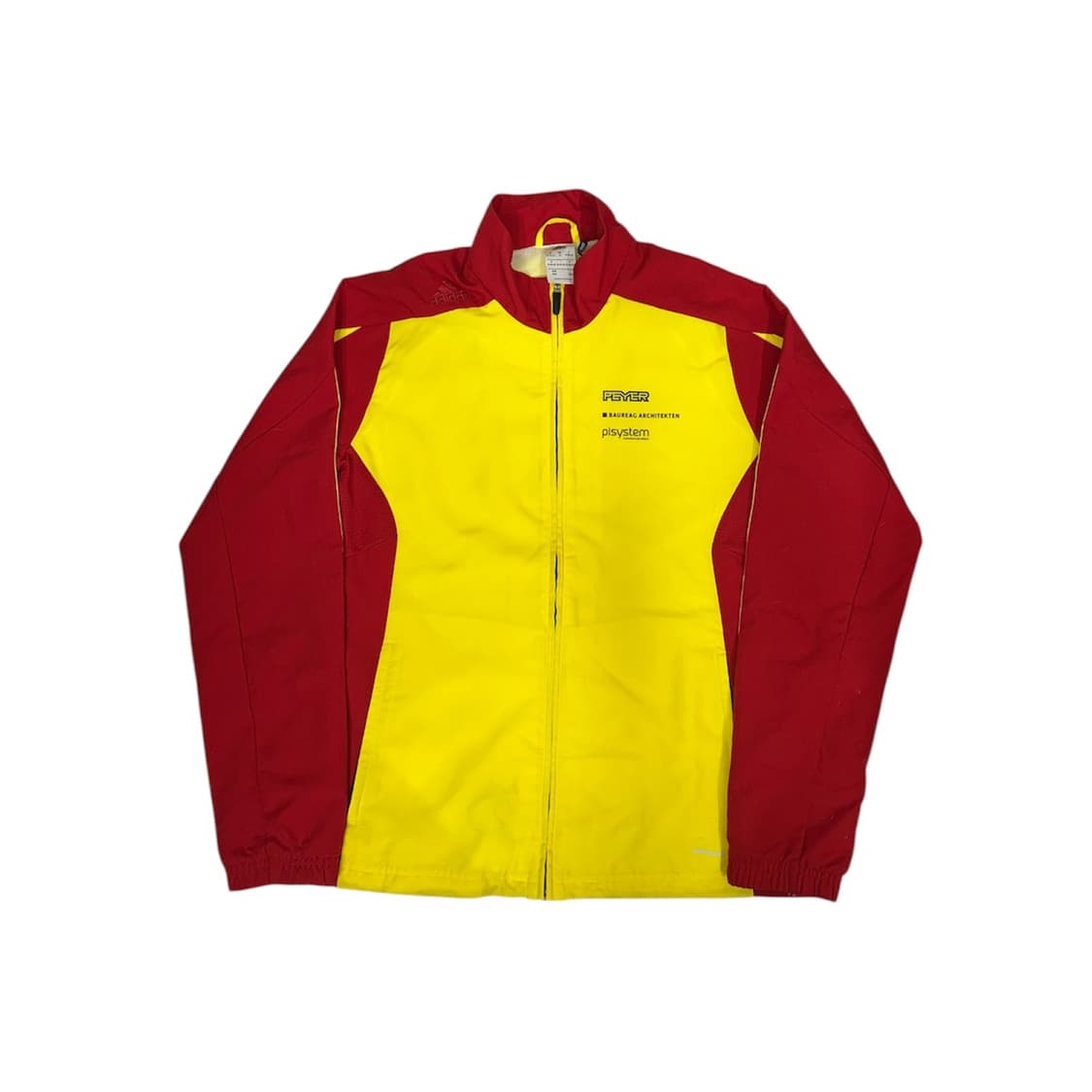 아디다스 레드 옐로우 삼선 빅 로고 올드스쿨 바람막이 자켓 M 상품이미지5