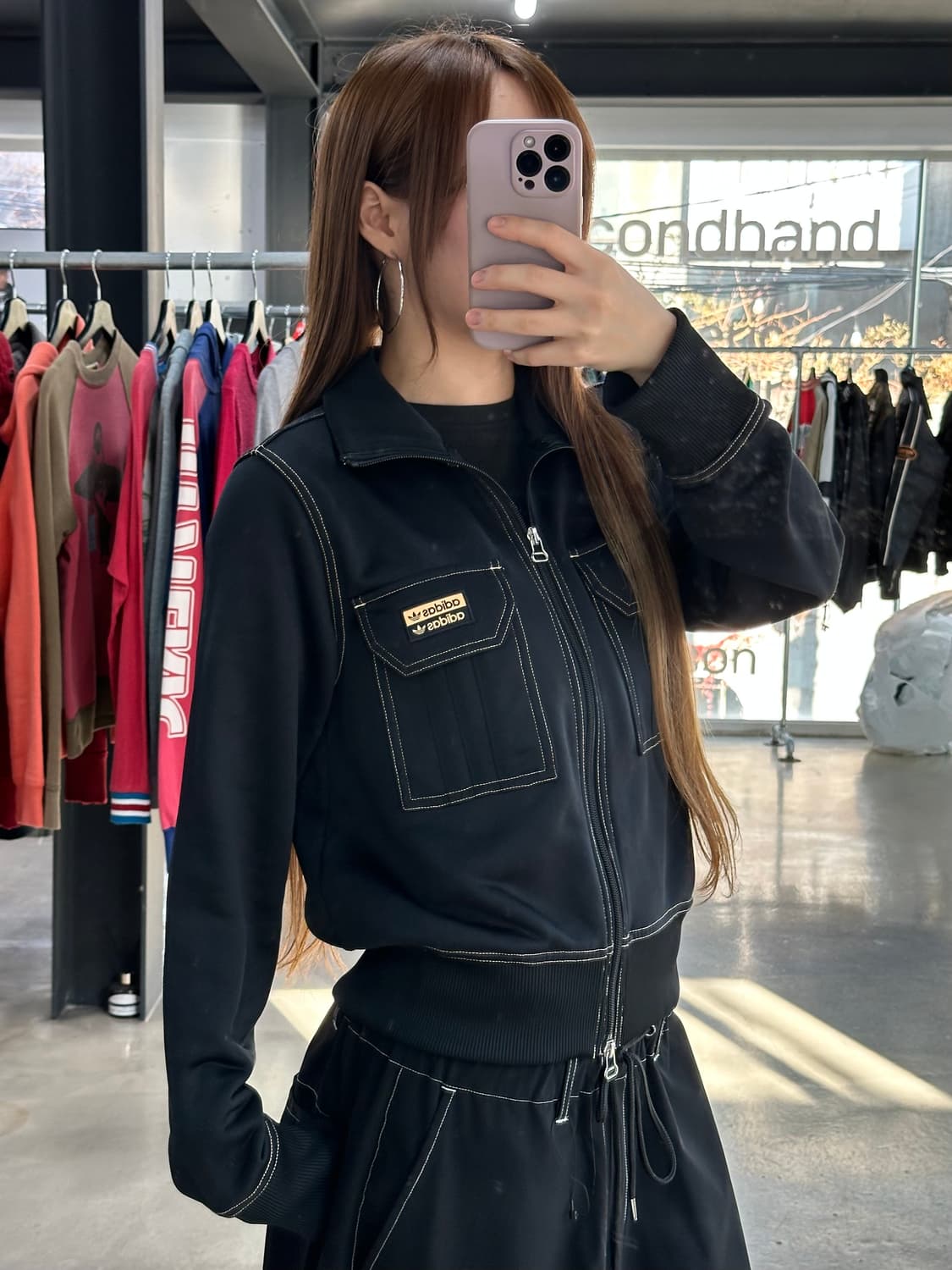 아디다스 삼선 스티치 투웨이 하이넥져지 상품이미지4