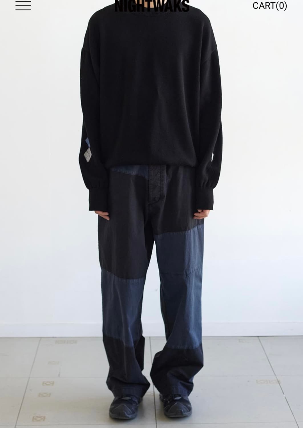 해칭룸 아가일 니트 상품이미지1