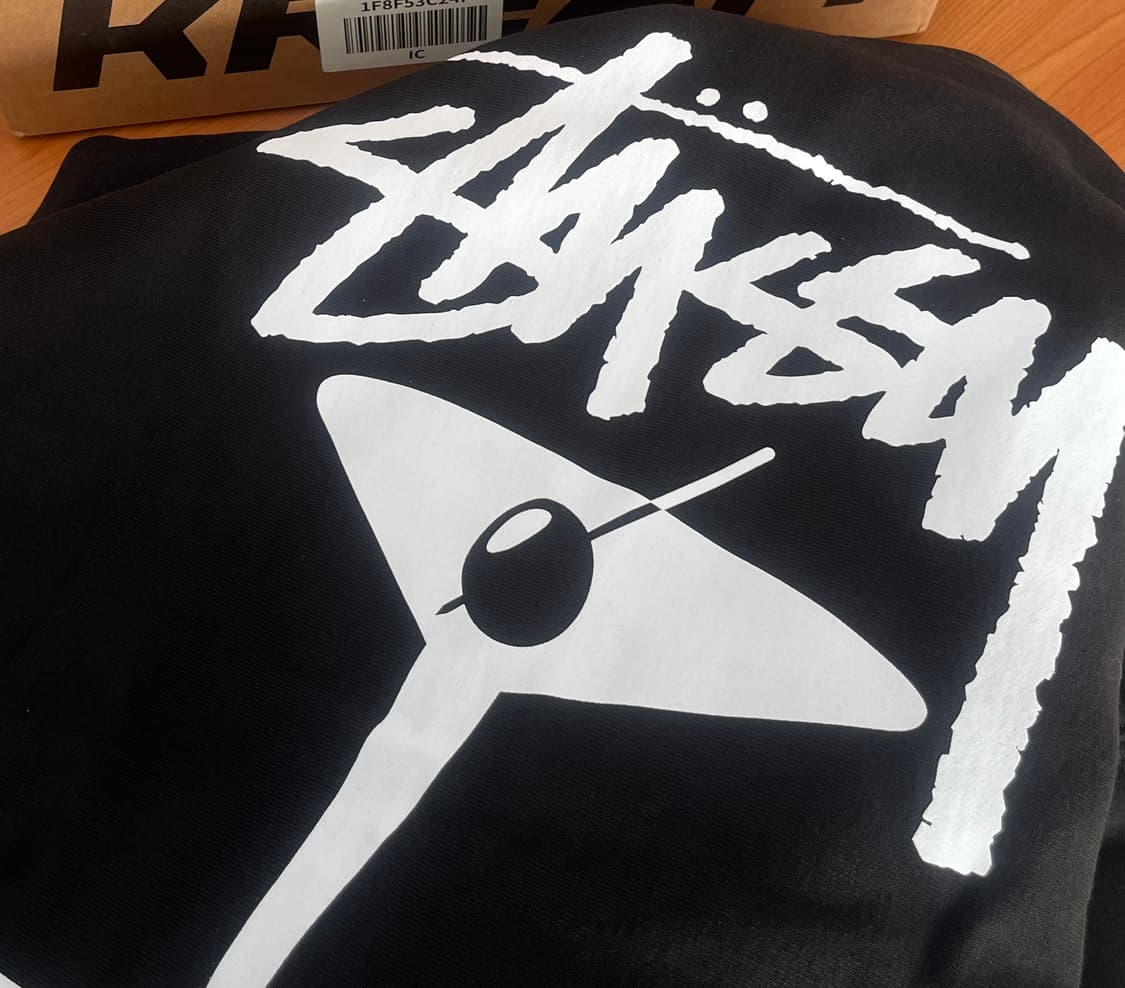 새상품 스투시 후드집업 블랙 L -> XL 교환  상품이미지1