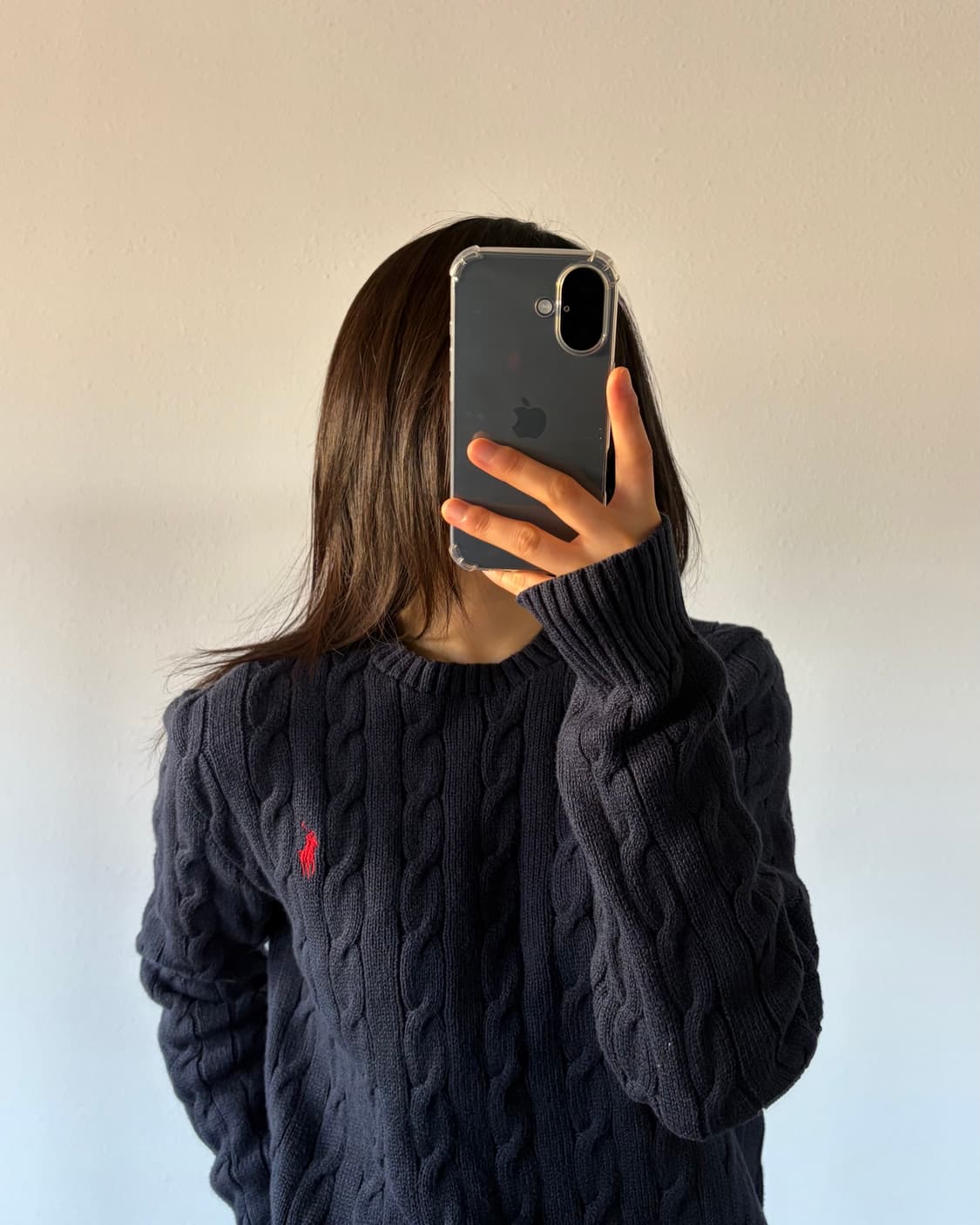 [S]폴로 랄프로렌 꽈배기 케이블 코튼 니트 네이비 상품이미지2