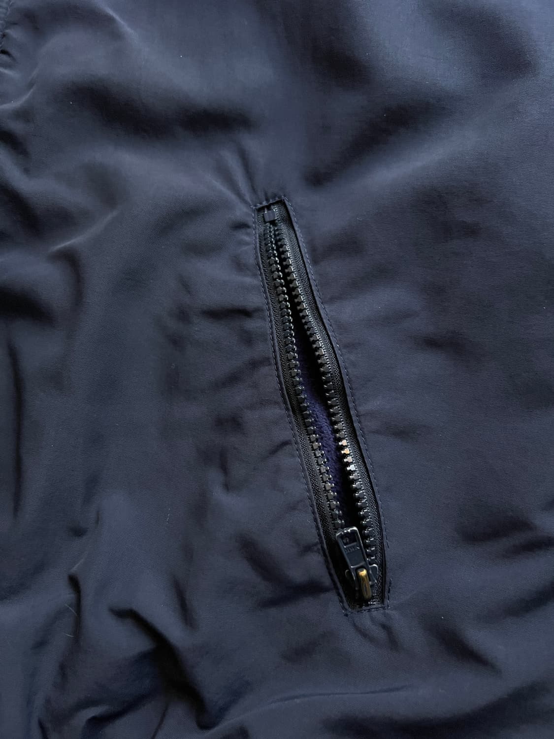 [L]90's 엘엘빈 USA 플리스 라이닝 네이비 웜업 자켓 상품이미지5