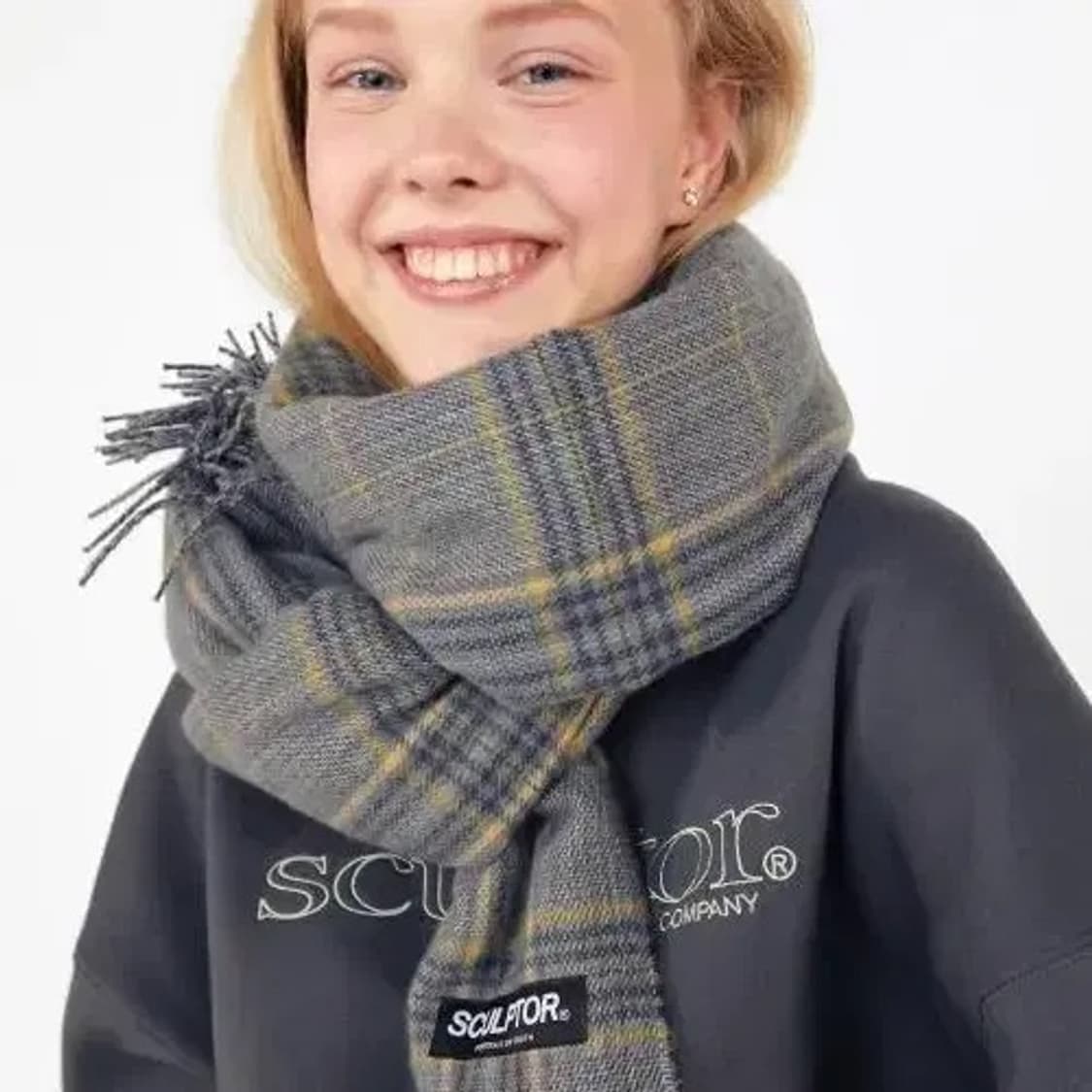 스컬프터 체크 목도리  상품이미지3