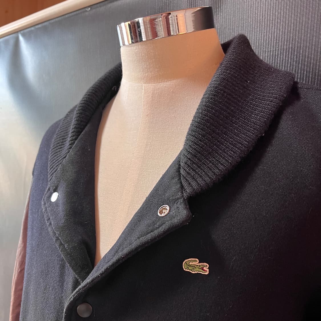 00s 라코스테 레더 슬리브 바시티 자켓 Made in Italy (DE 상품이미지2