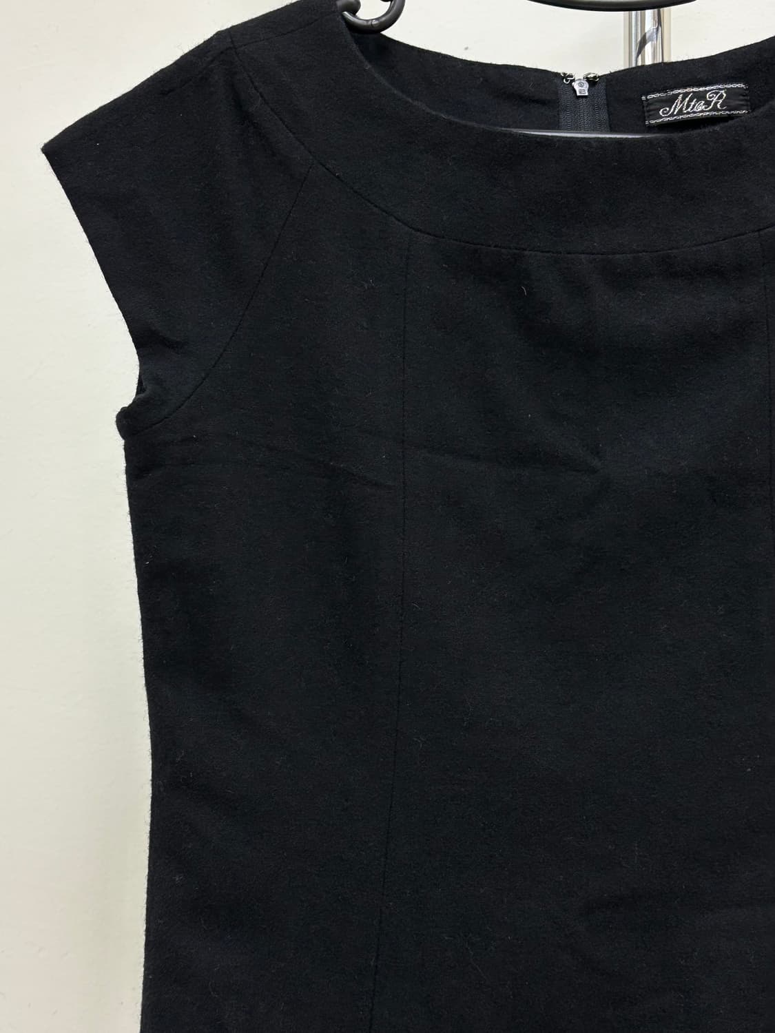 빈티지 블랙 슬리브리스 원피스 상품이미지6