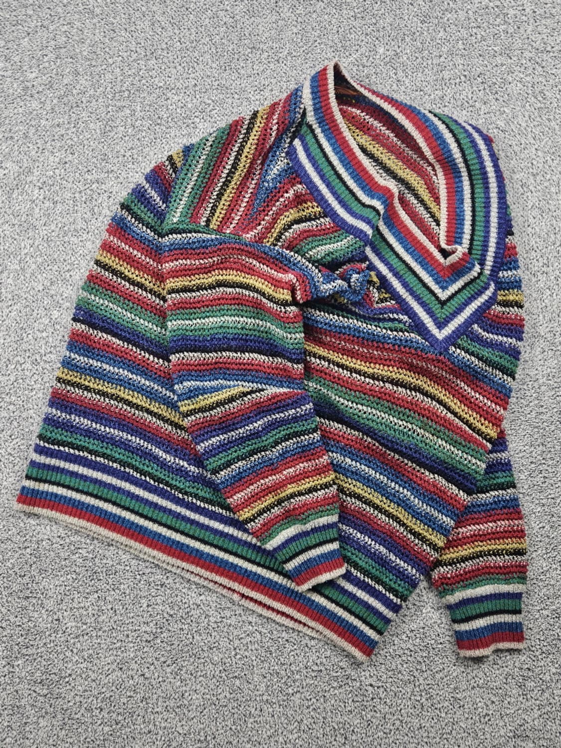 미쏘니 빈티지 브이넥 스트라이프 스웨터 니트 (상세설명참조)/ 10270 상품이미지4