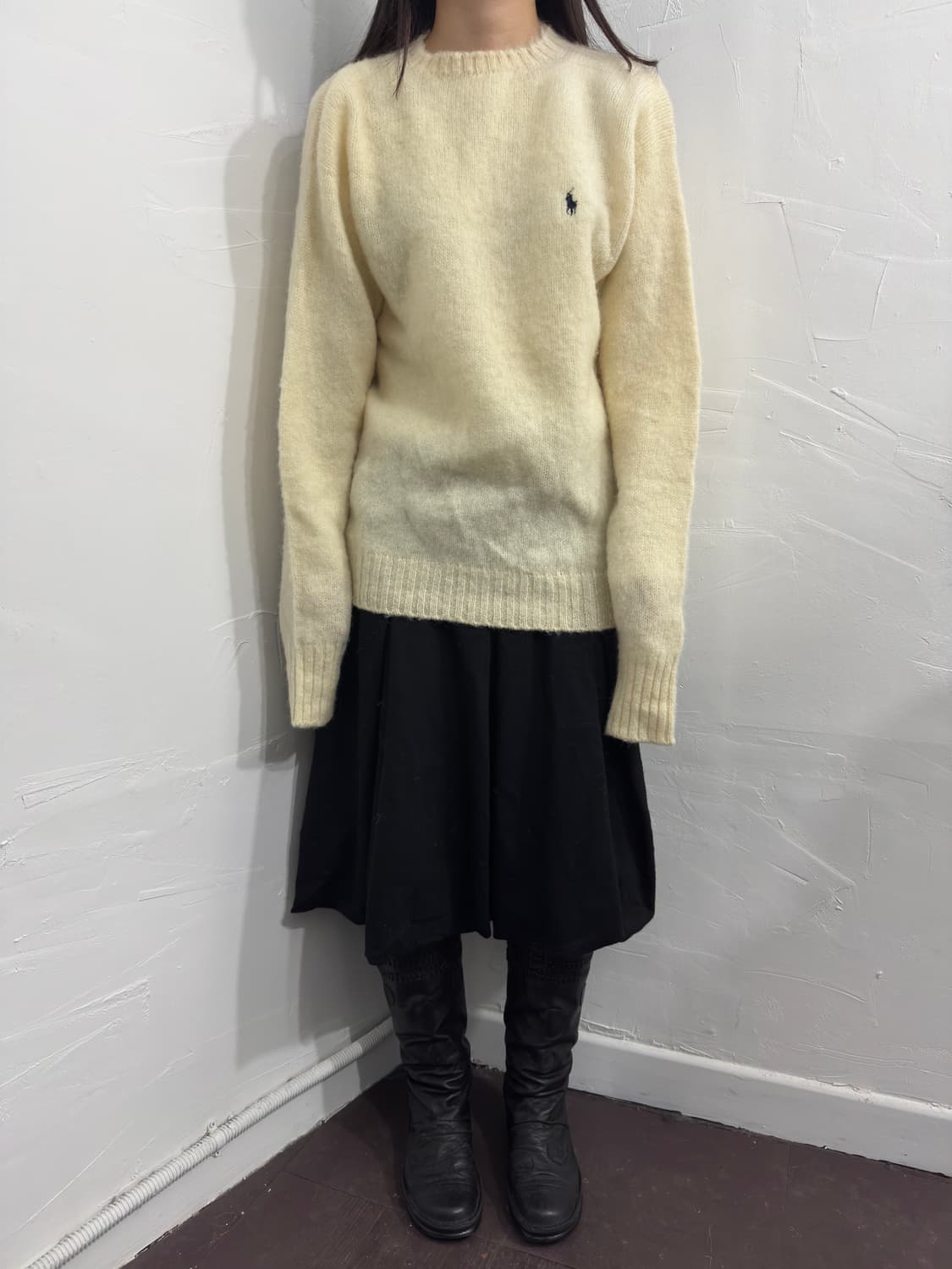 polo logo knit wool knit 상품이미지3