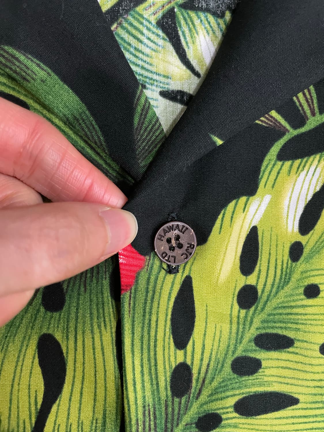 RJC Made In Hawaii 히비스커스 트로픽 하와이안 셔츠 블랙 상품이미지5