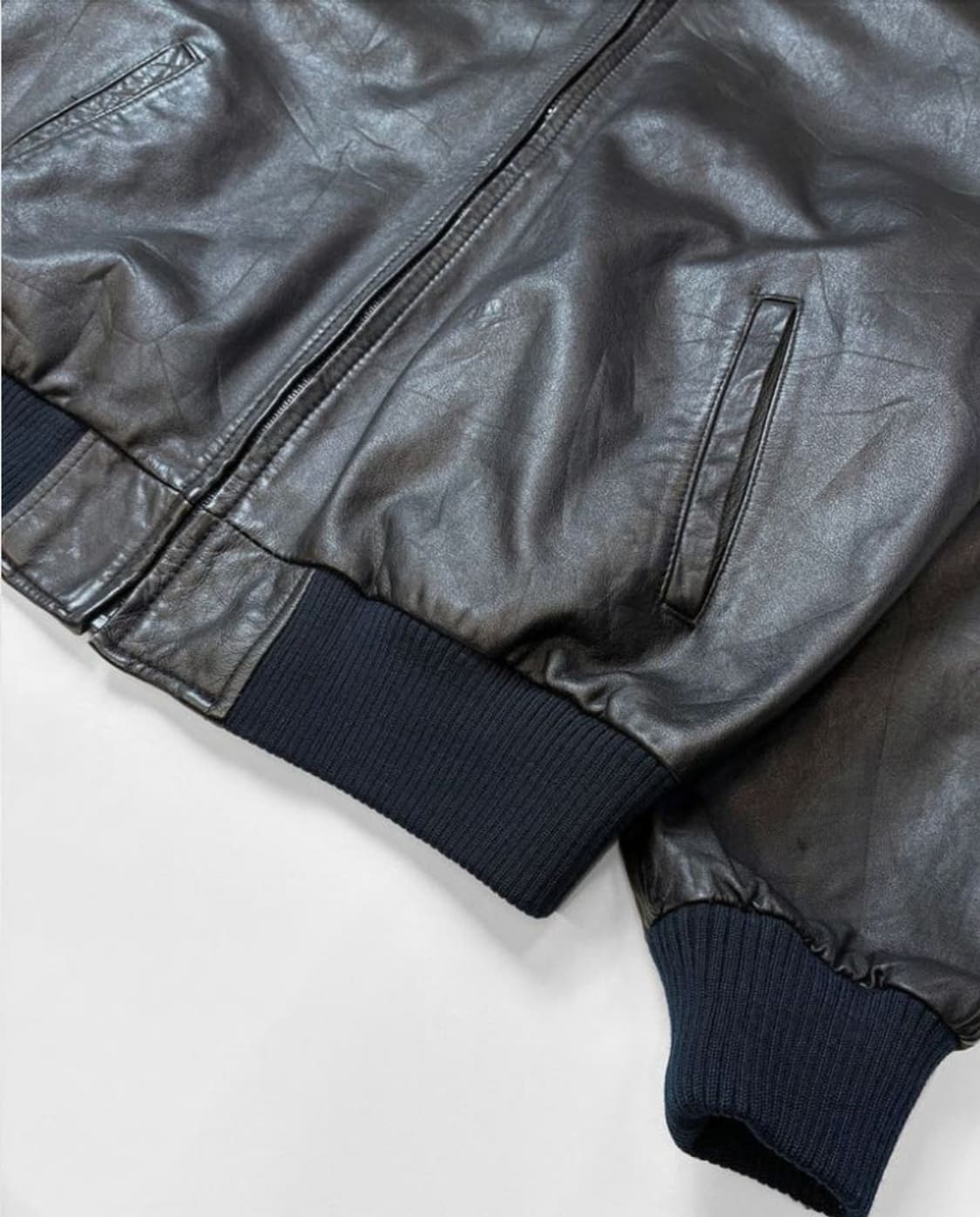 빈티지 양가죽 자켓 블루종 상품이미지3
