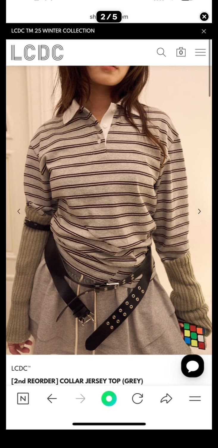 LCDC TM 엘씨디씨티엠 카라 져지탑 상품이미지3