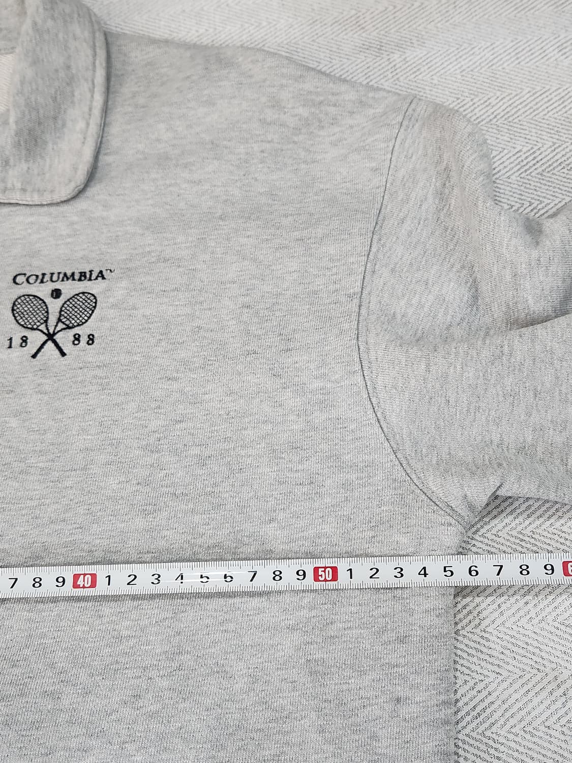 컬러비아유니버시티 카라 하프집업 맨투맨 남성 S 상품이미지6