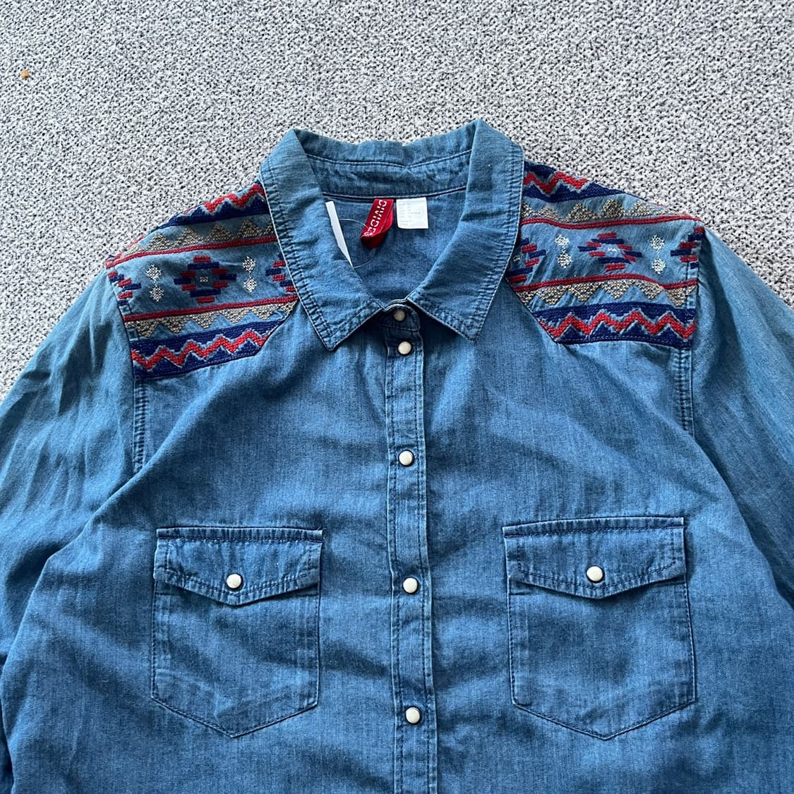 H&M Divided 데님 셔츠 상품이미지2