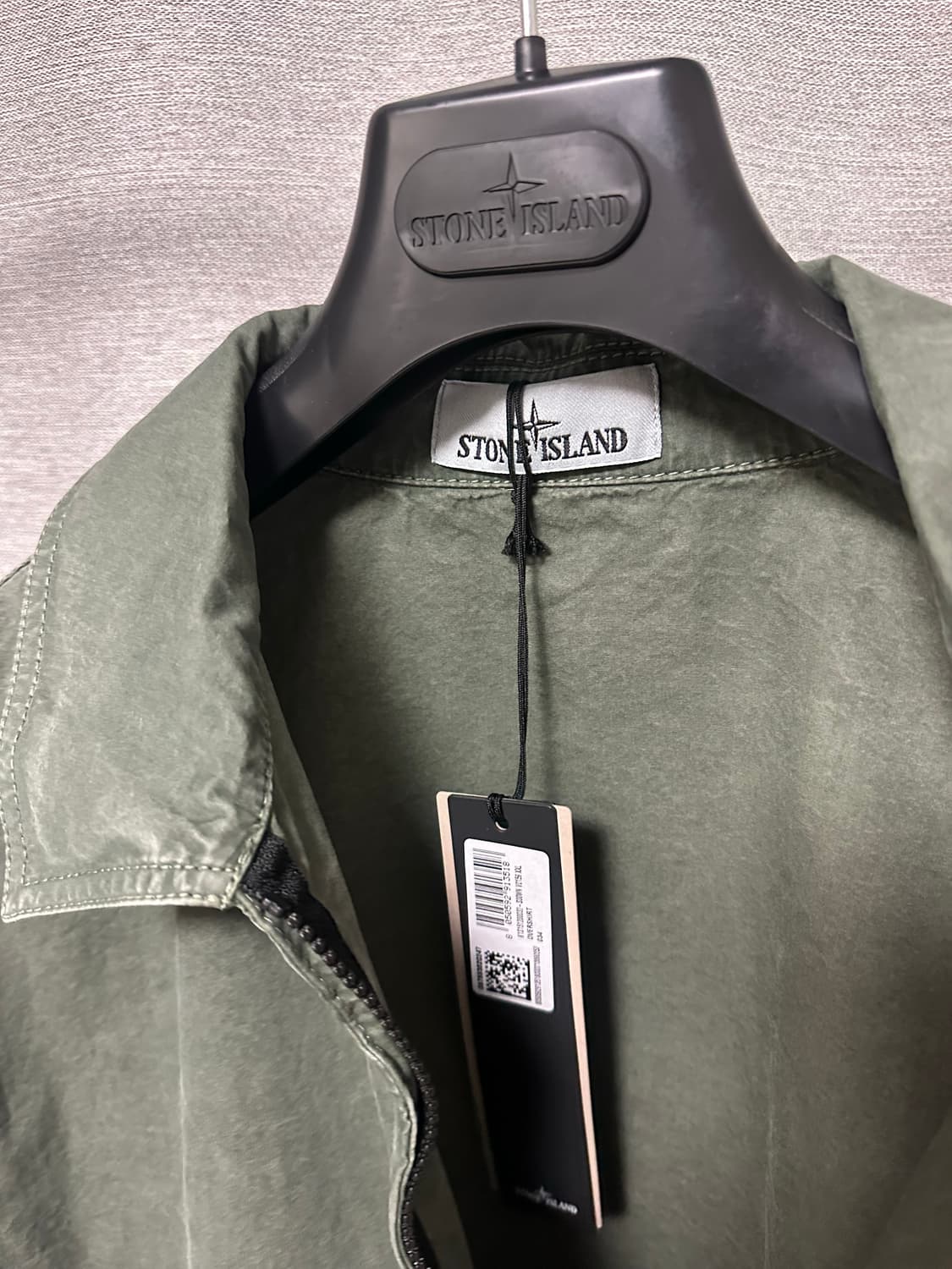 25SS 스톤아일랜드 올드이펙트 오버셔츠 머스크그린 (XXL)  상품이미지3