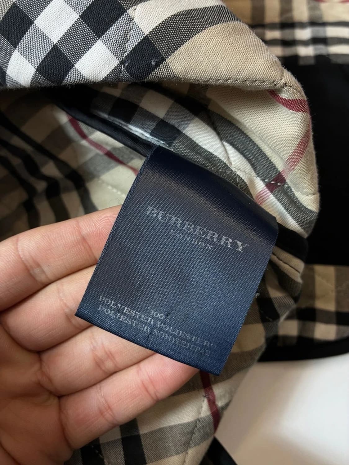 버버리 00's 체크 안감 퀼팅 자켓 PN8920 상품이미지7