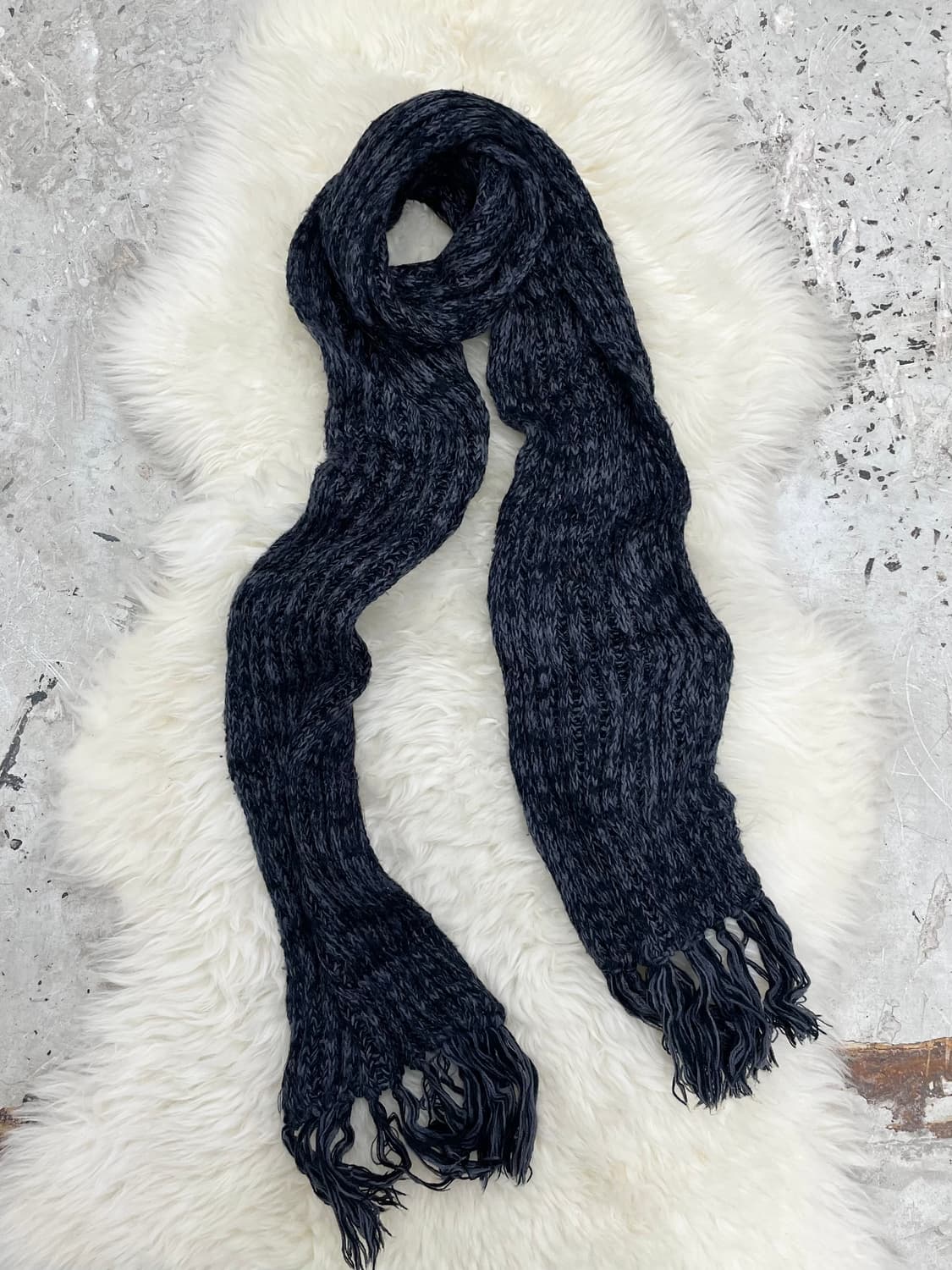 차콜 롱 코지 머플러  상품이미지4