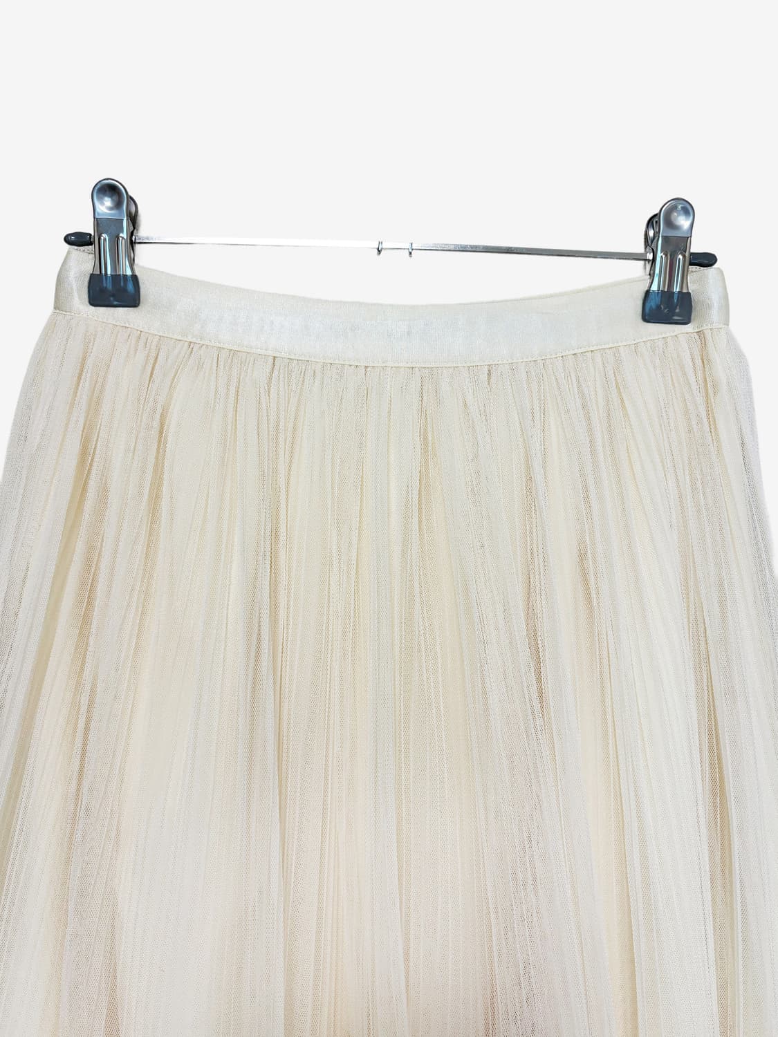 Stripe Sheer Layered Long Skirt - Ivory 상품이미지5
